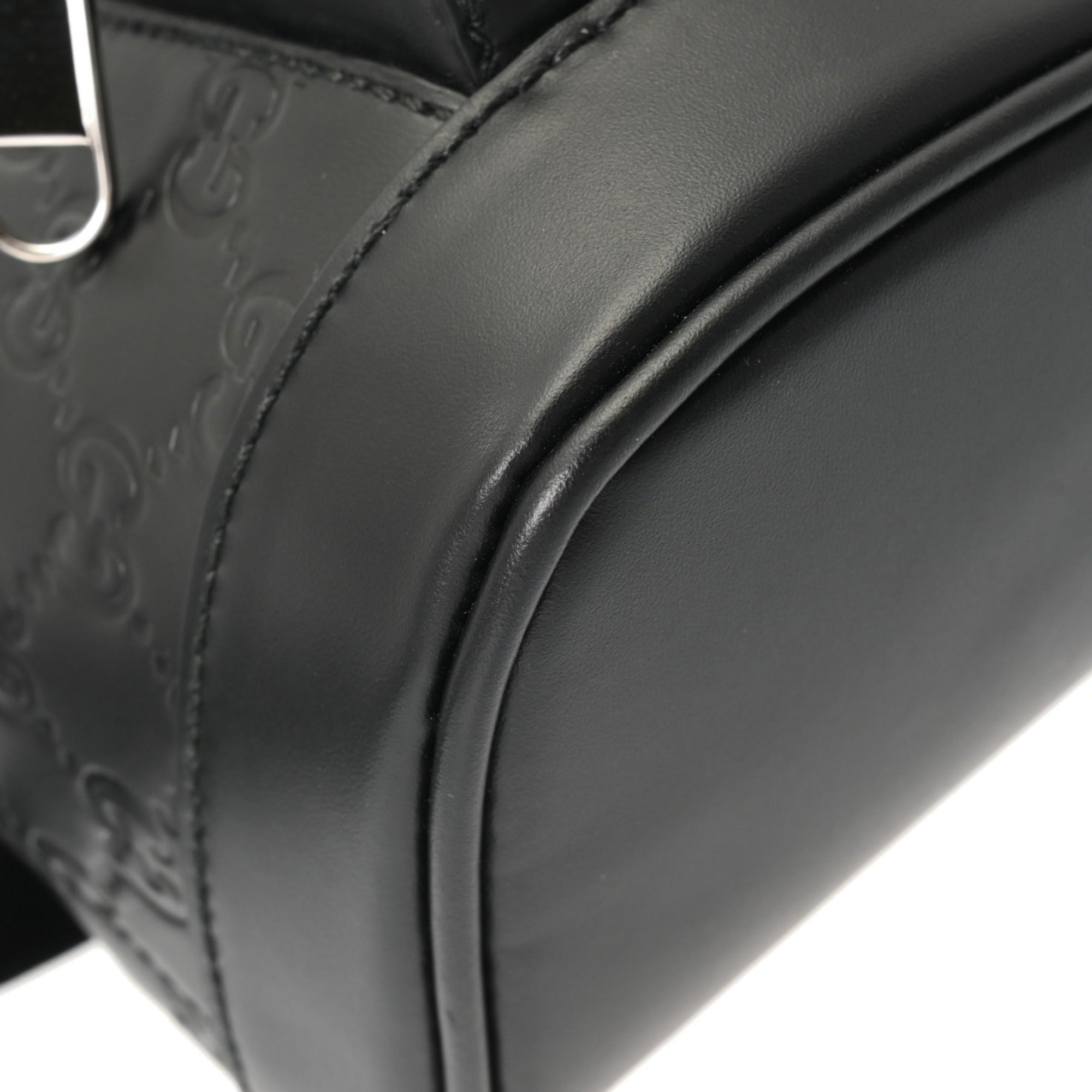 Gucci Black Leather Nylon Backpack (Pre-Owned)