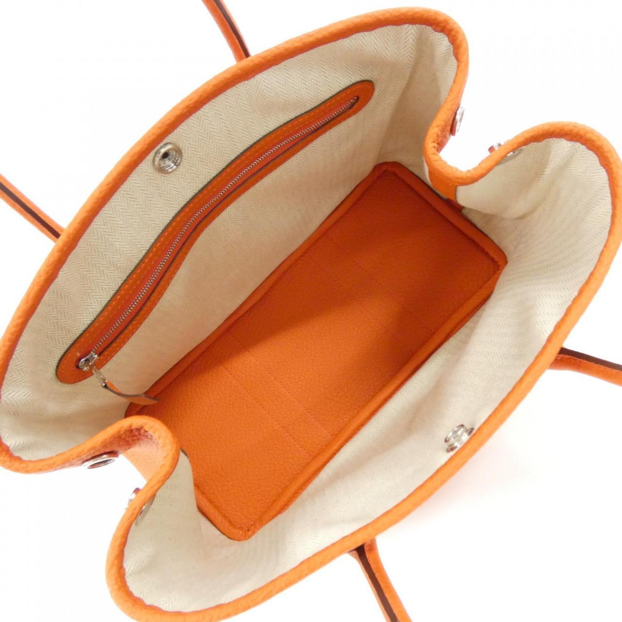 Hermes Capucine Orange Negonda Leather Handbag (Pre-Owned)