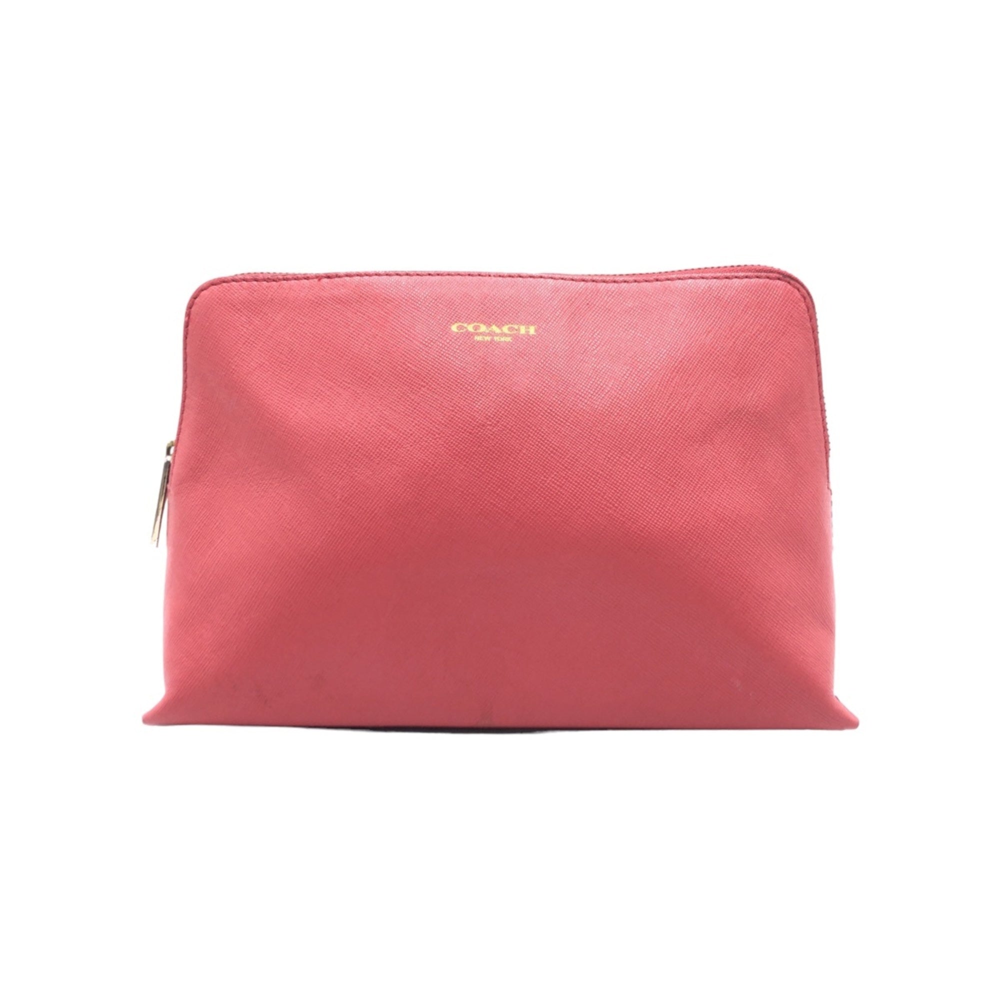 Coach Pink Leather Pouch (Pre-Owned)