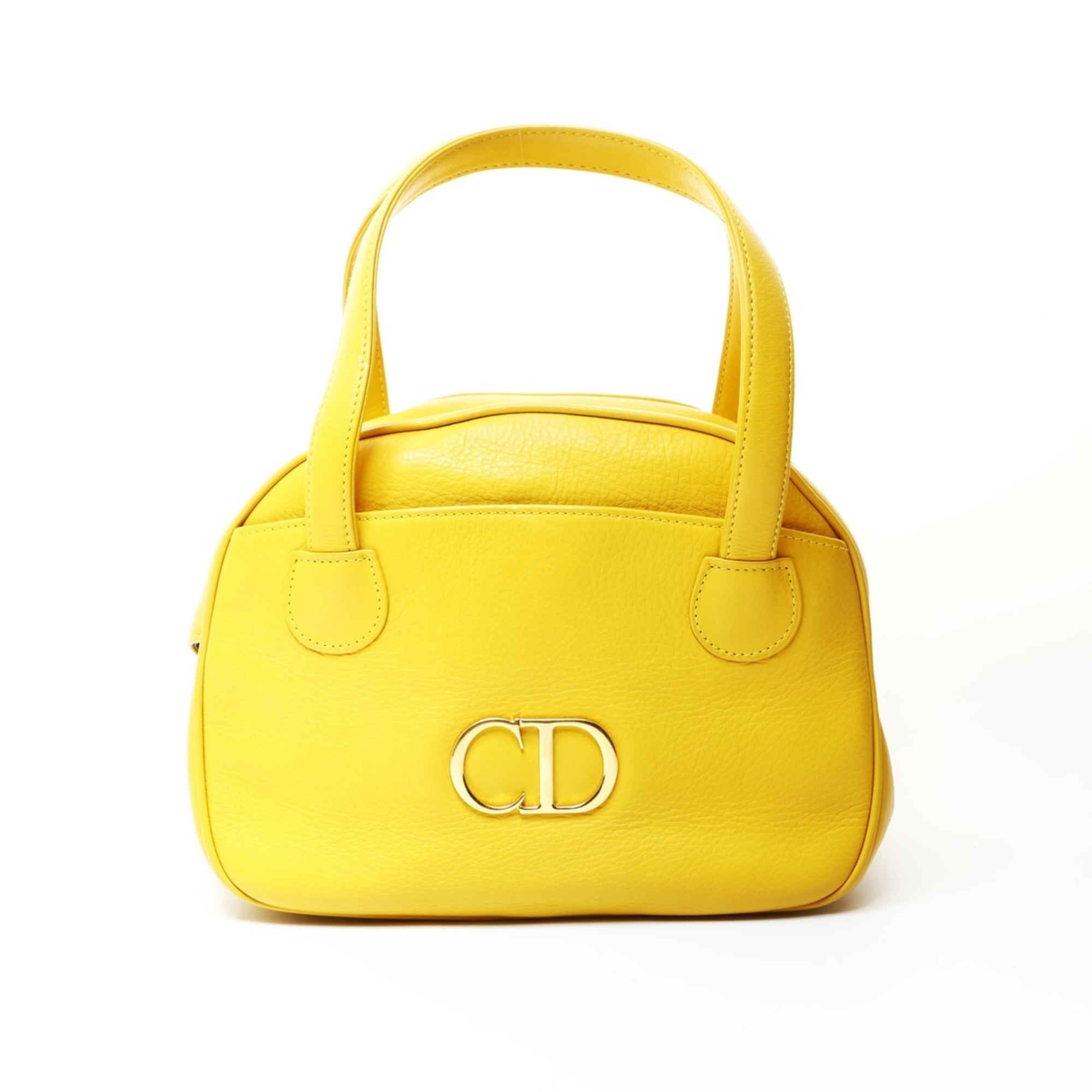 Christian Dior Yellow Leather Handbag (Pre-Owned)
