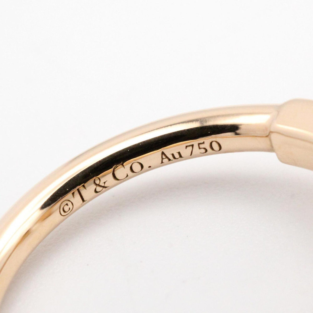 Tiffany Gold Pink Gold (18K) Band Ring (Pre-Owned)