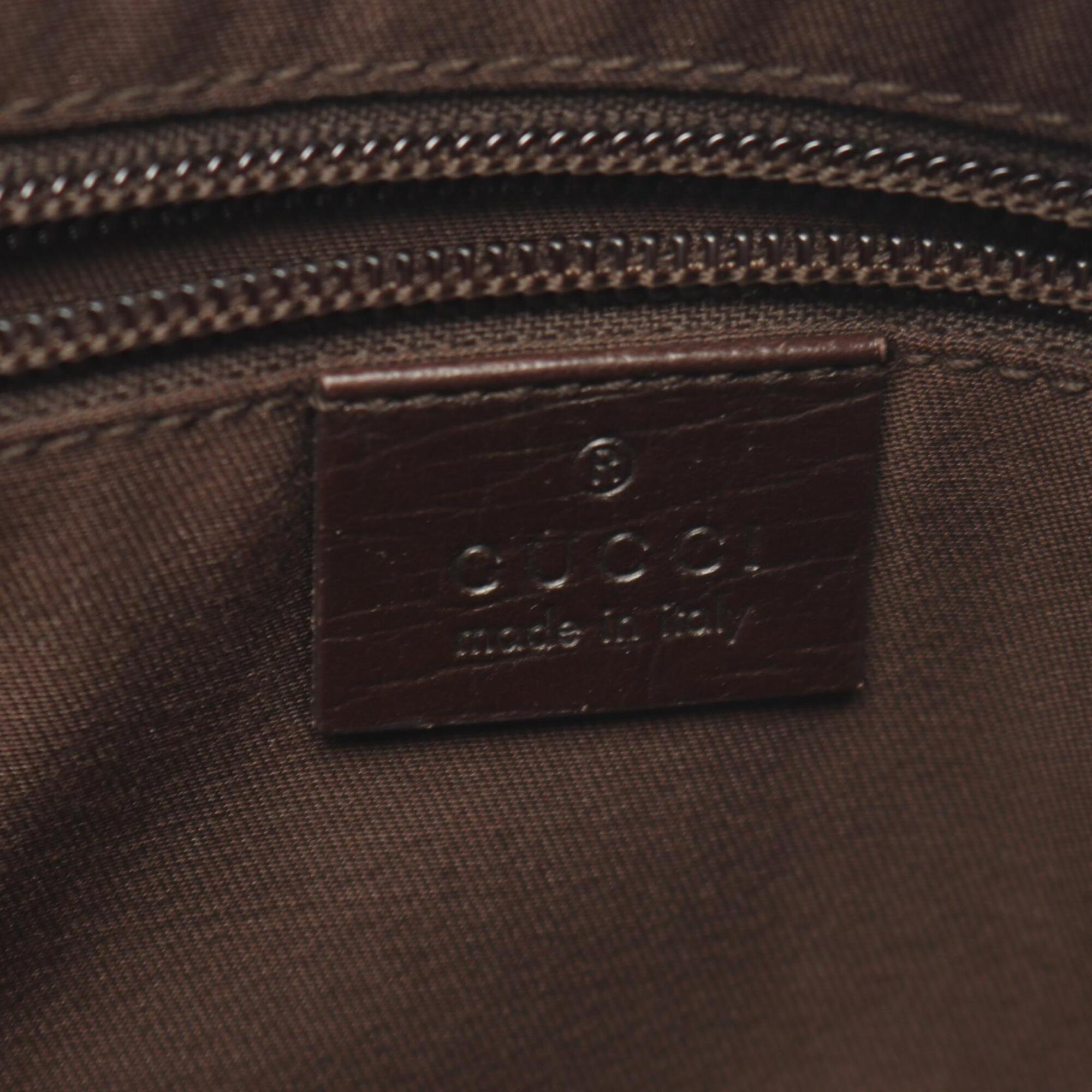Gucci Beige Brown Pvc Leather Handbag Shoulder Bag (Pre-Owned)