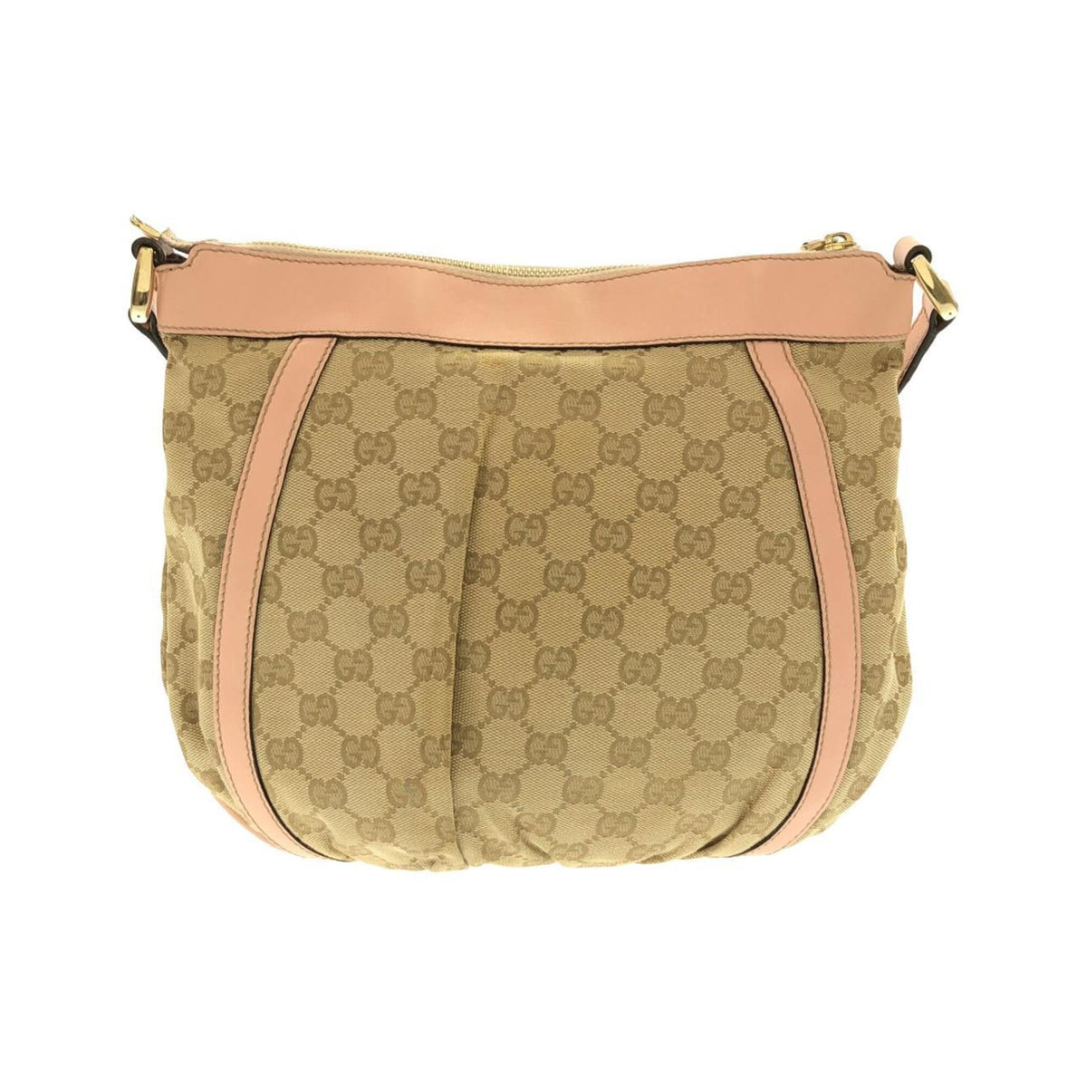 Gucci Brown Pink Gg Canvas Shoulder Bag (Pre-Owned)