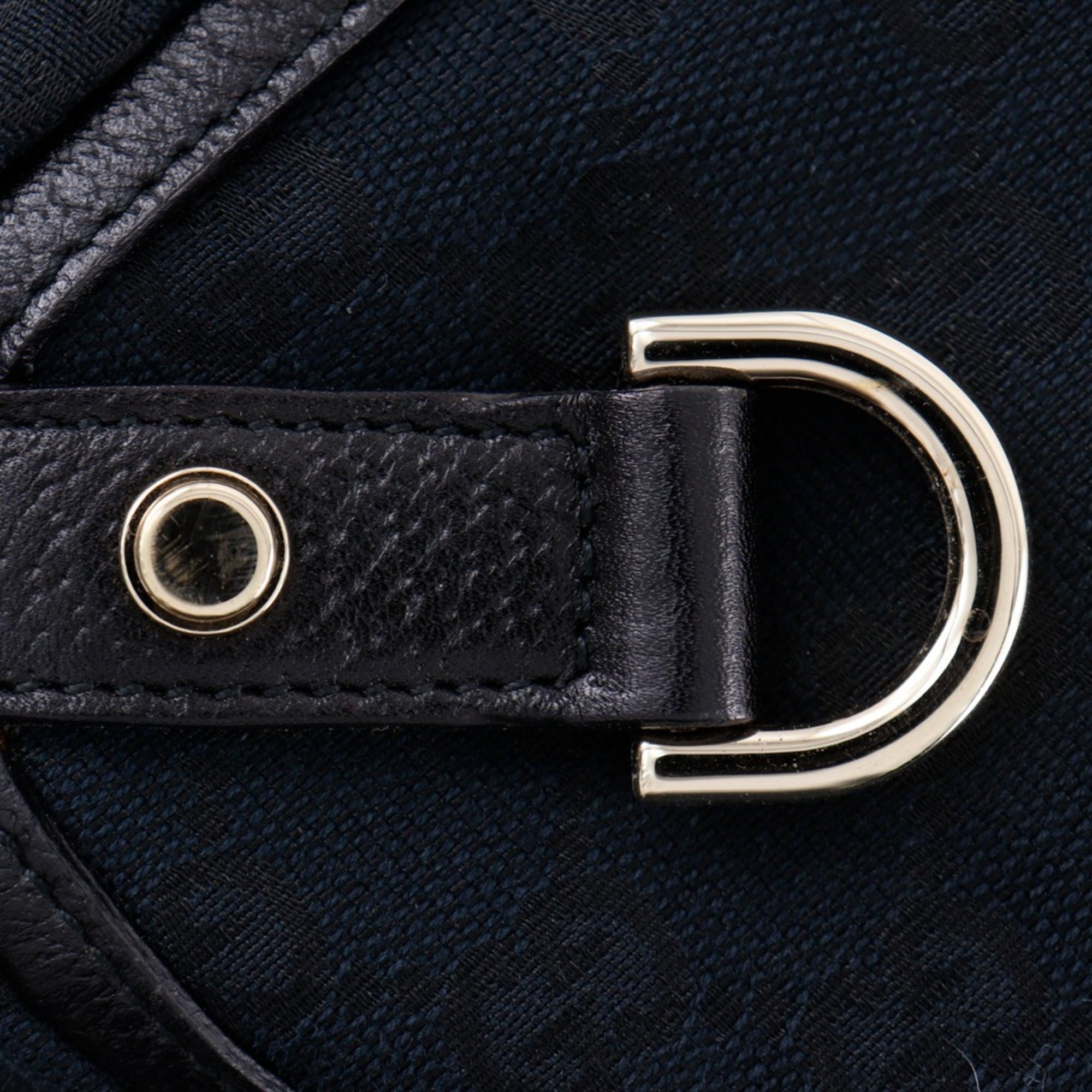 Gucci Black Gg Canvas Handbag Tote Bag (Pre-Owned)