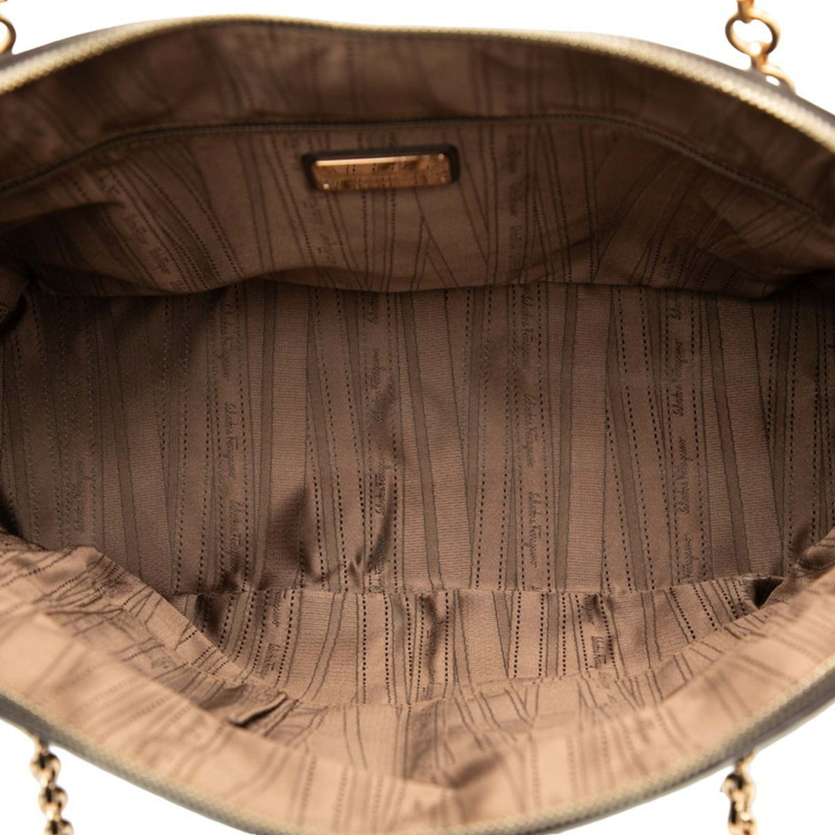 Salvatore Ferragamo Brown Leather Tote Bag (Pre-Owned)