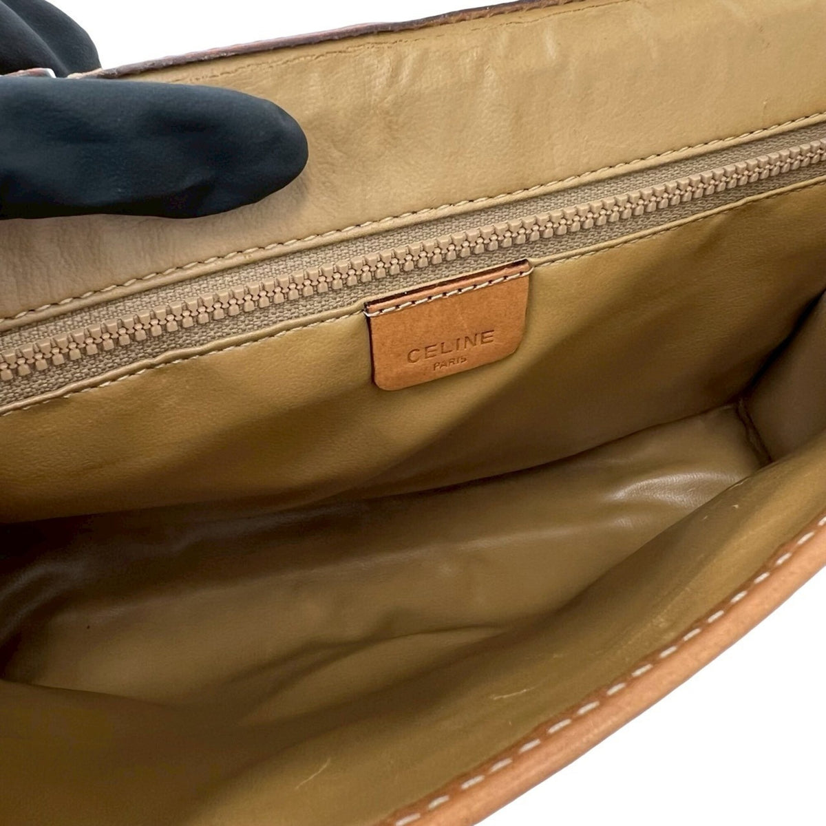 Celine Brown Leather Pvc Shoulder Bag (Pre-Owned)