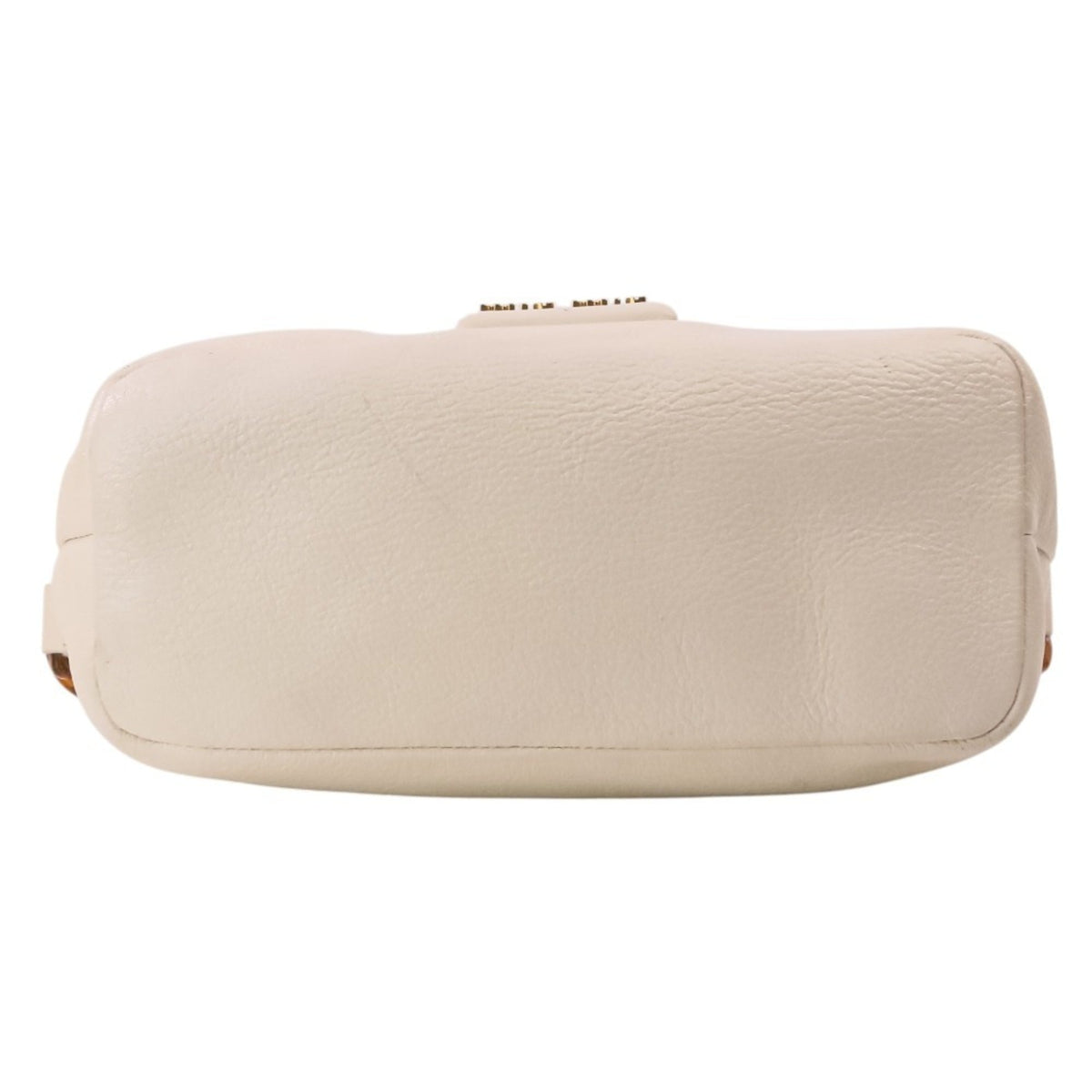 Miu Miu Black White Leather Handbag (Pre-Owned)