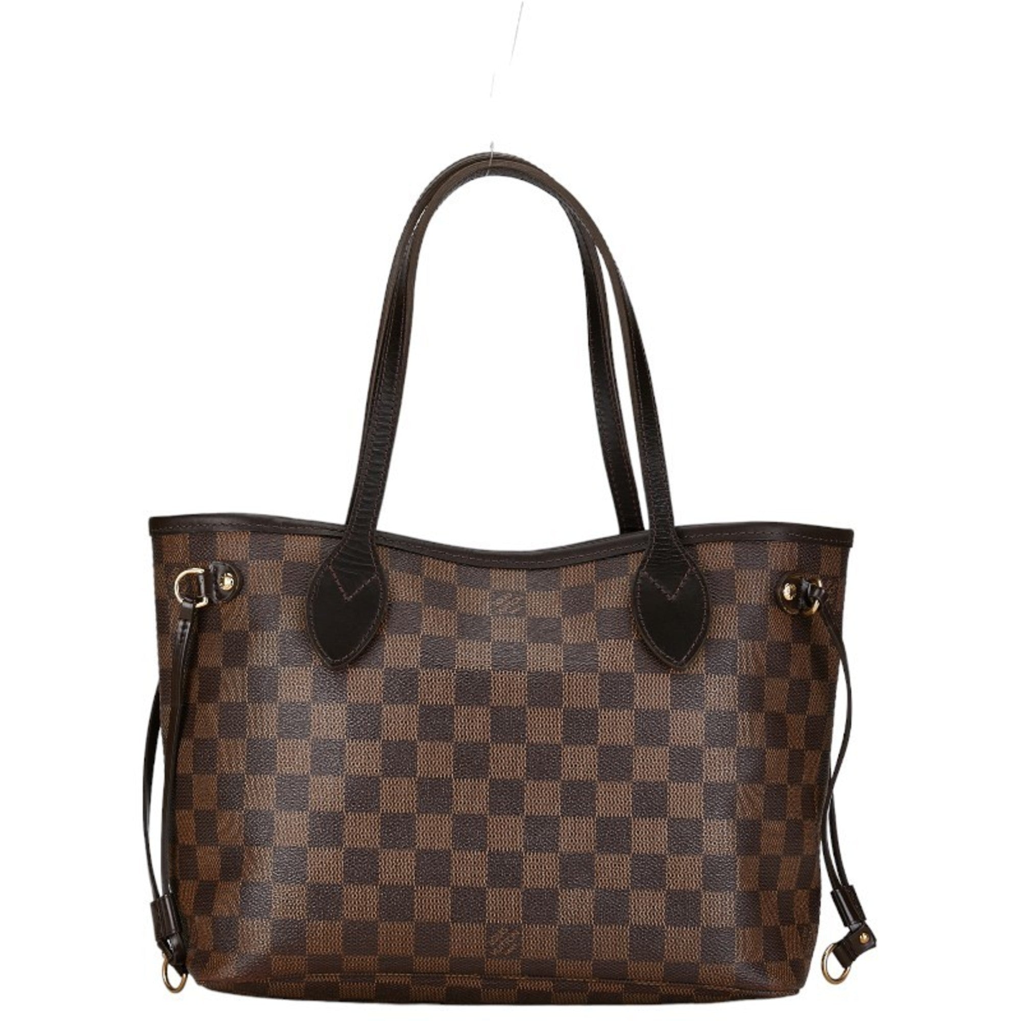 Louis Vuitton Brown Pvc Leather Handbag Pouch Tote Bag (Pre-Owned)