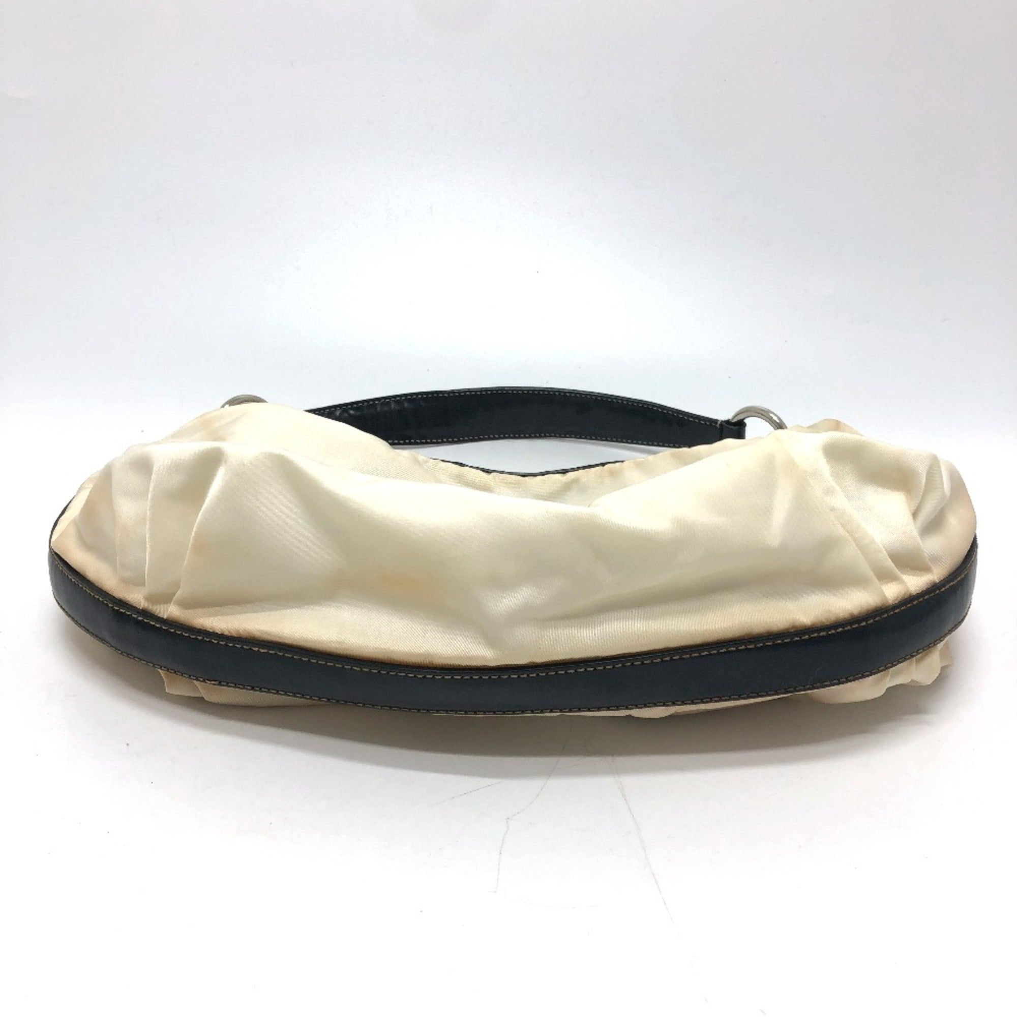 Prada White Cloth Shoulder Bag (Pre-Owned)