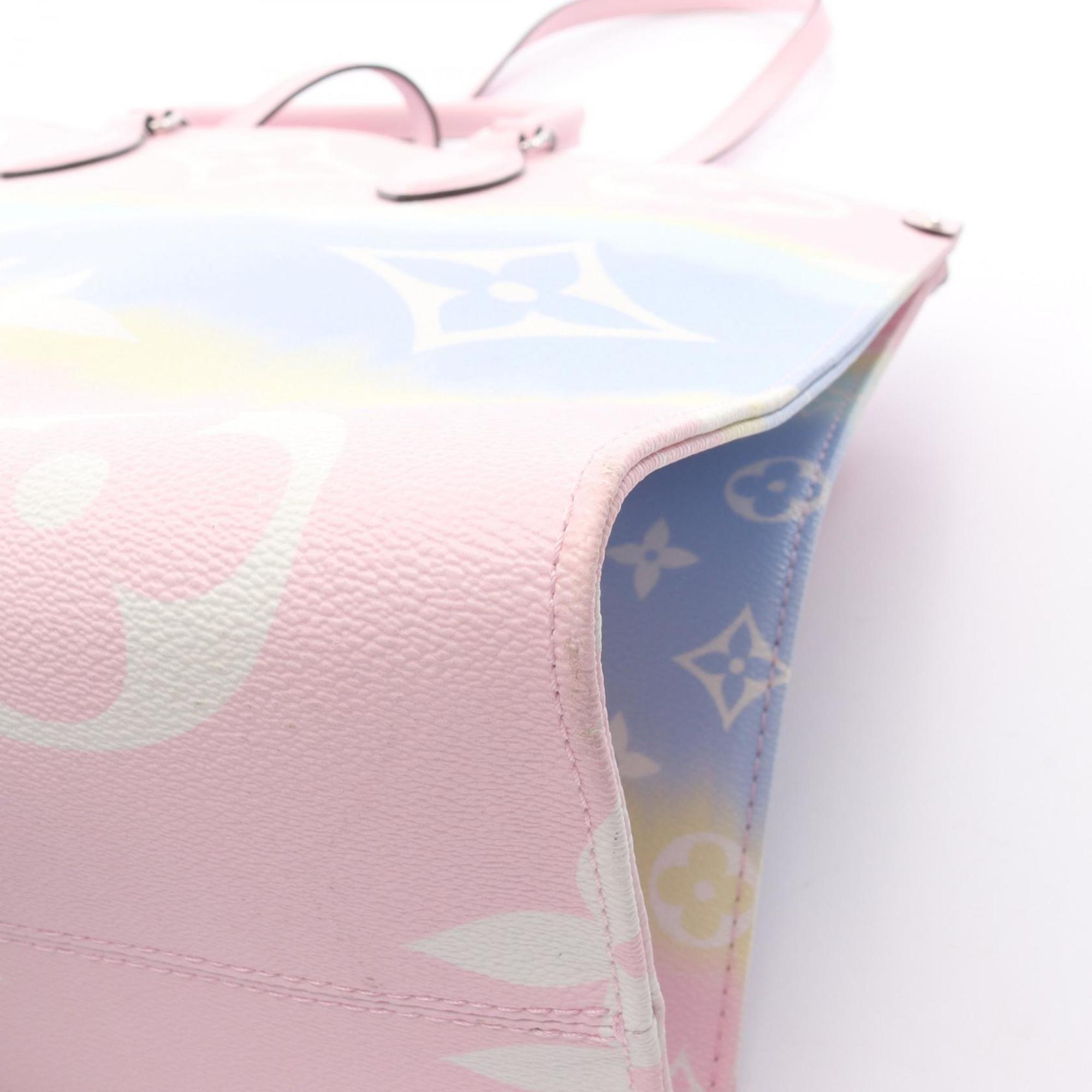 Louis Vuitton Multi-Color Pink Coated Canvas Leather Handbag Shoulder Bag (Pre-Owned)
