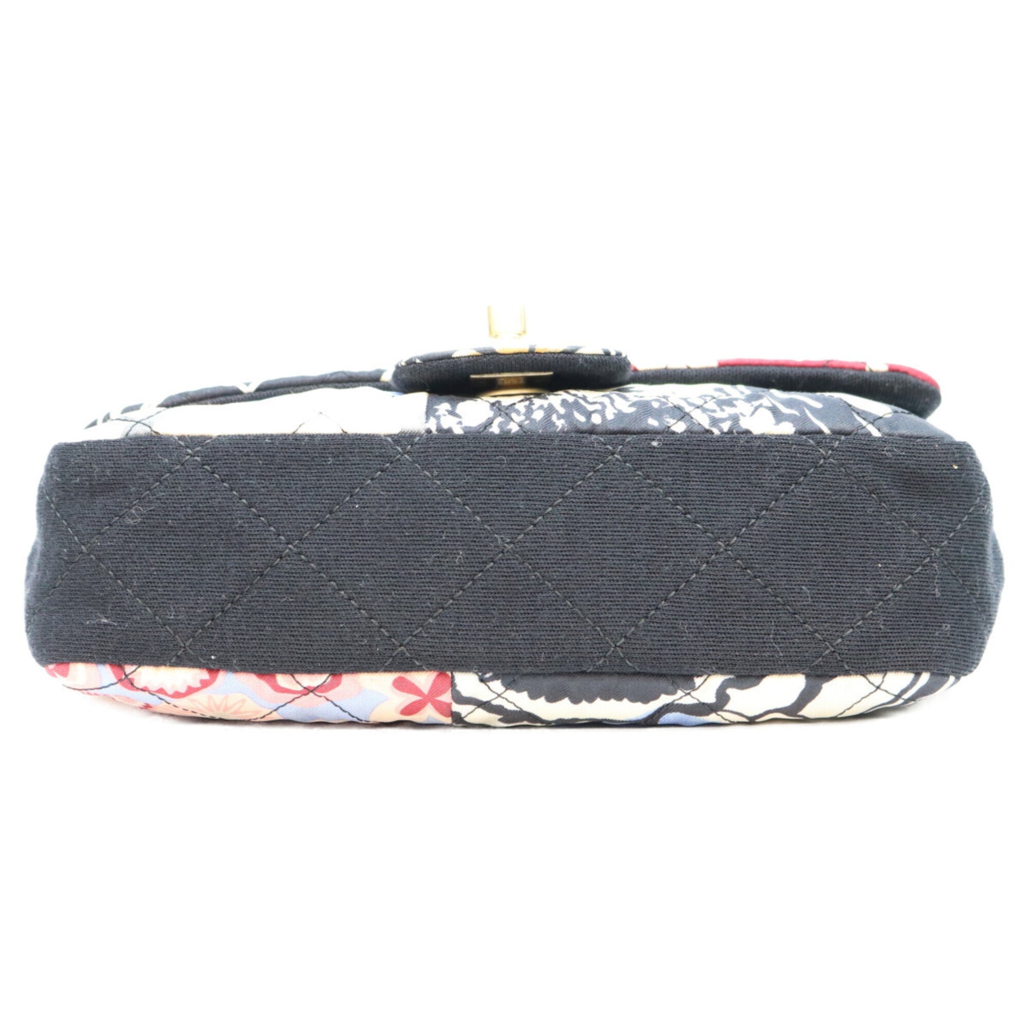 Chanel Multi-Color Cotton Shoulder Bag (Pre-Owned)