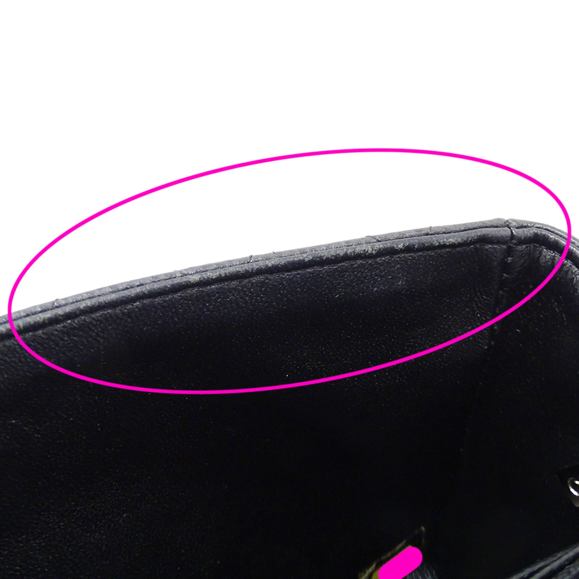 Chanel Black Grained Calfskin Handbag Shoulder Bag (Pre-Owned)