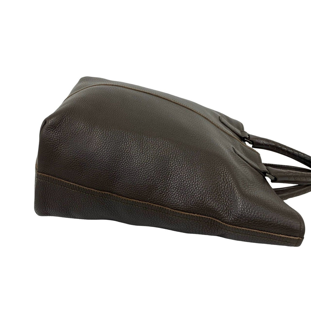 Bottega Veneta Brown Leather Handbag Tote Bag (Pre-Owned)