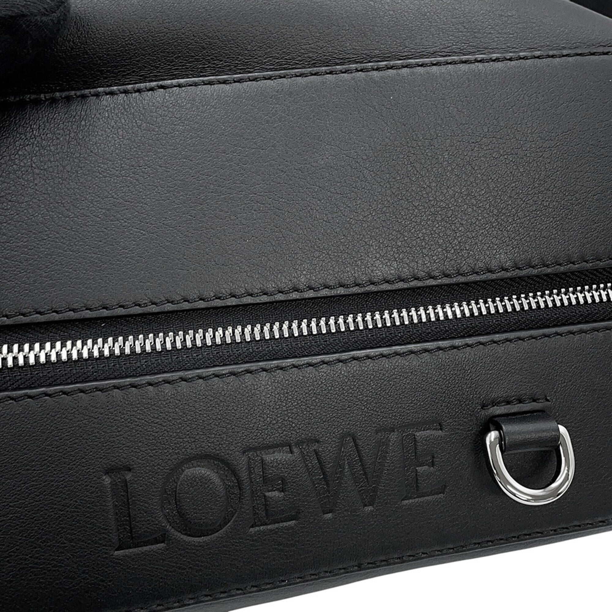 Loewe Black Leather Handbag Sling Bag (Pre-Owned)