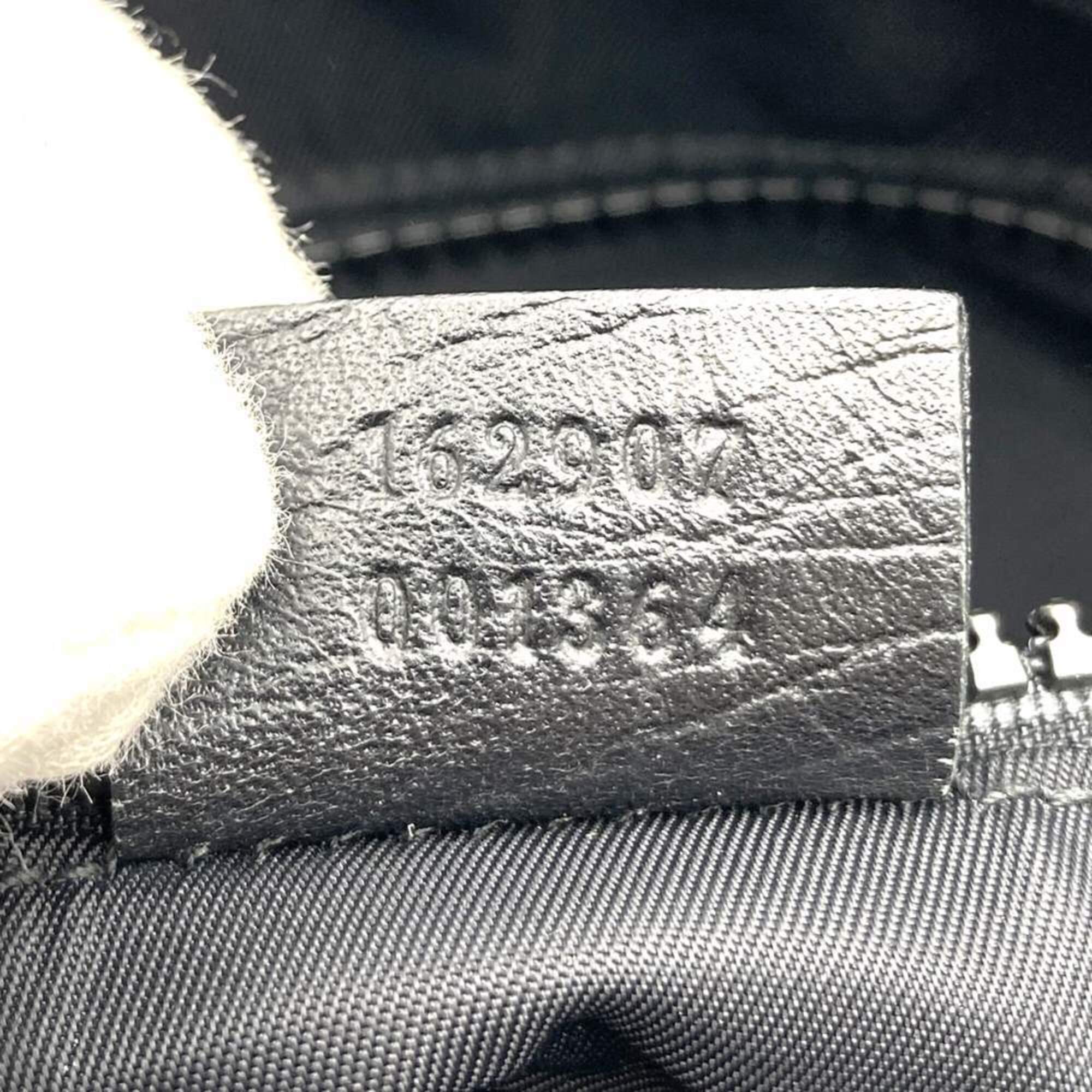 Gucci Black Gg Supreme Canvas Shoulder Bag (Pre-Owned)