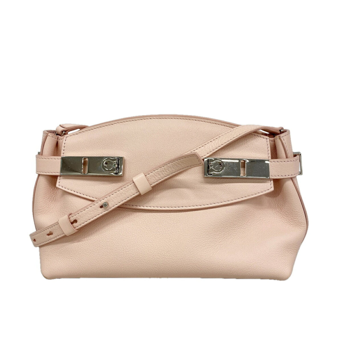 Salvatore Ferragamo Pink Leather Shoulder Bag (Pre-Owned)