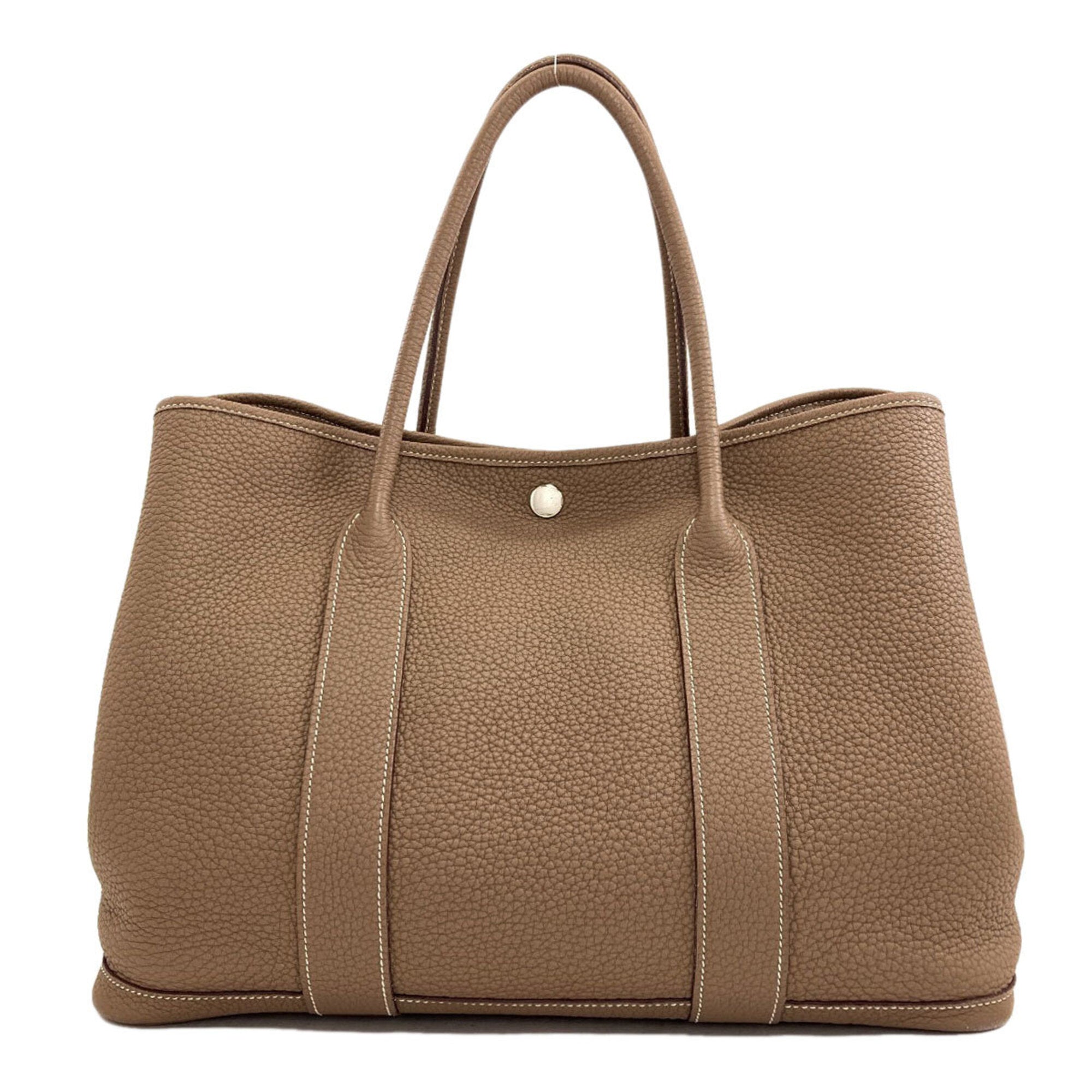 Hermes Garden Etoupe Gray Negonda Leather Tote Bag (Pre-Owned)