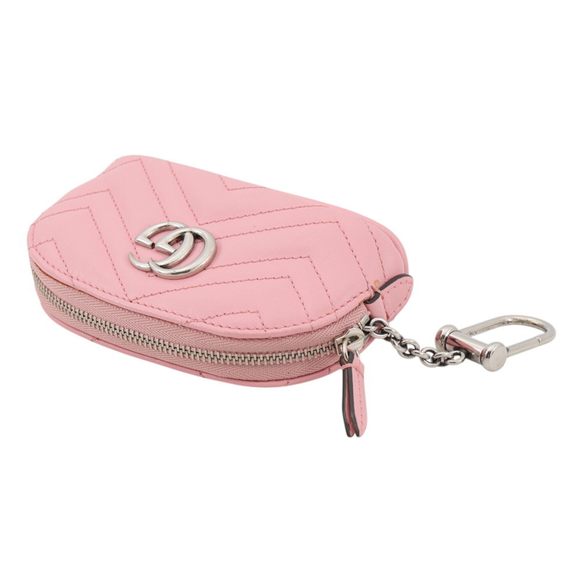 Gucci Gg Marmont Pink Leather Pouch (Pre-Owned)