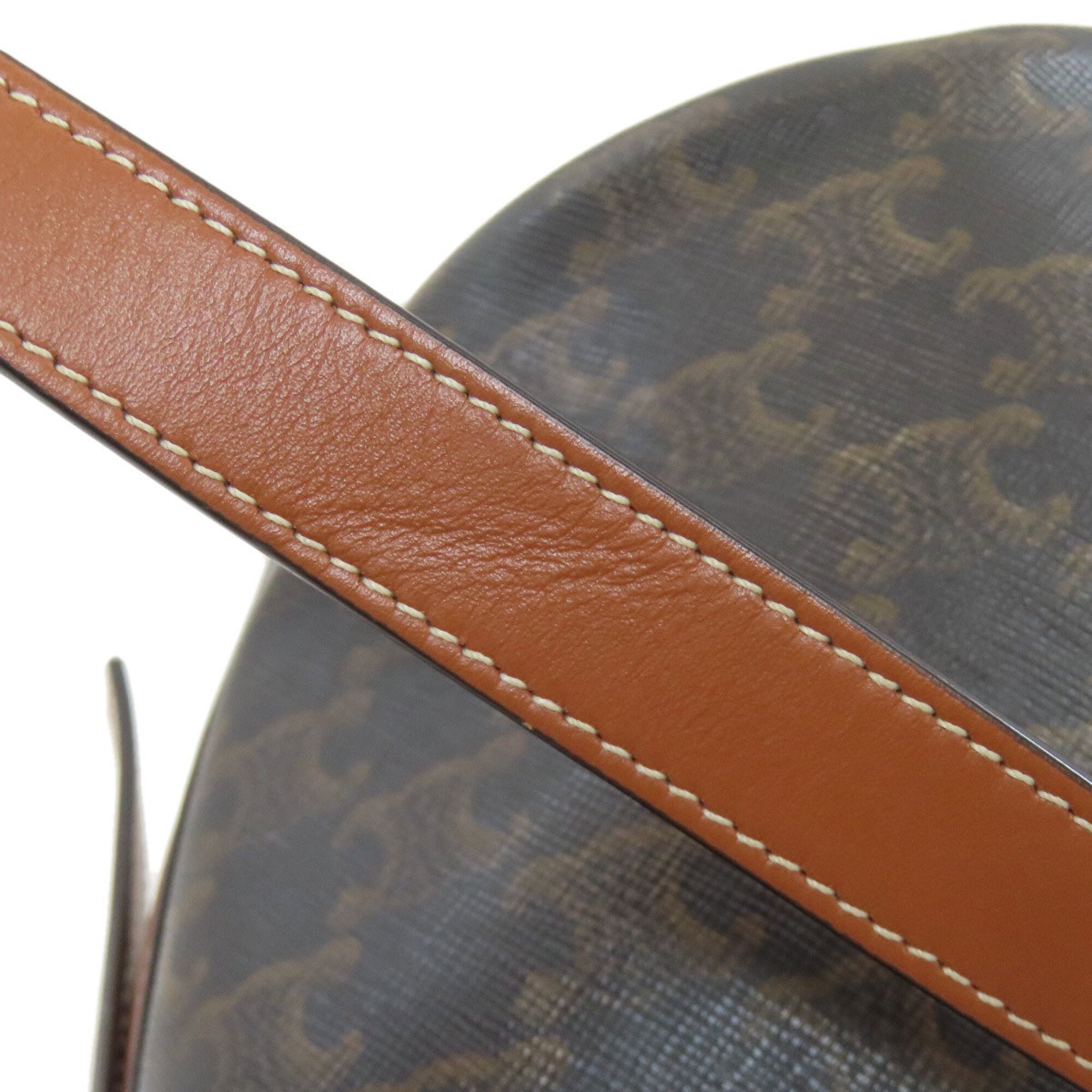 Celine Dark Brown Pvc Shoulder Bag (Pre-Owned)