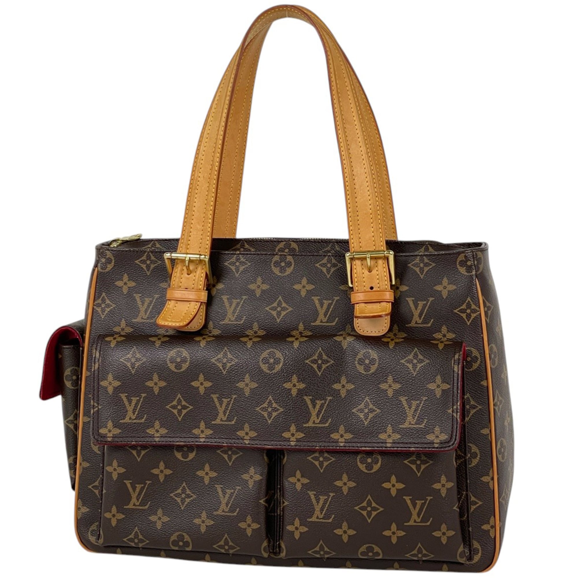 Louis Vuitton Brown Monogram Handbag Tote Bag (Pre-Owned)