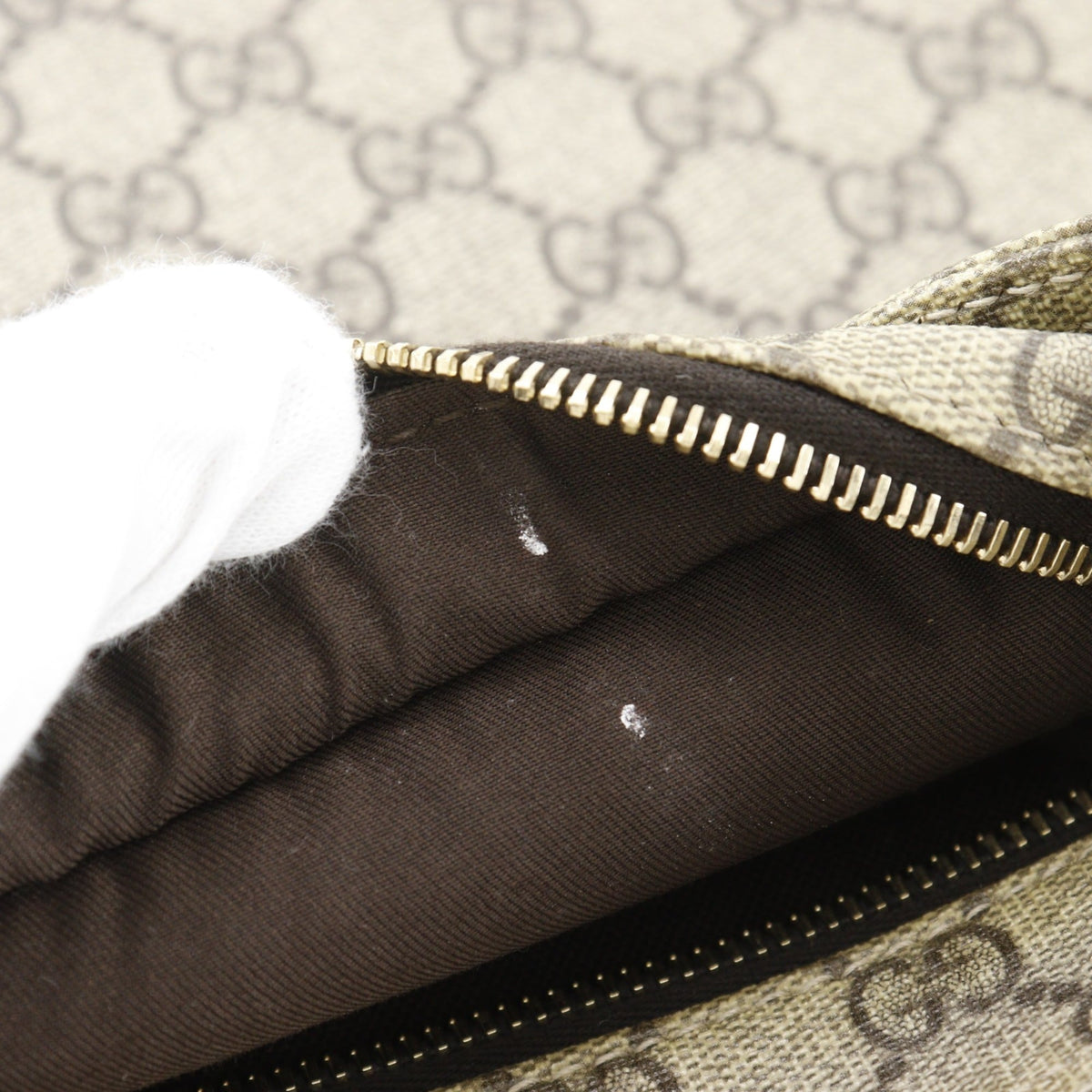 Gucci Brown Gg Supreme Shoulder Bag (Pre-Owned)