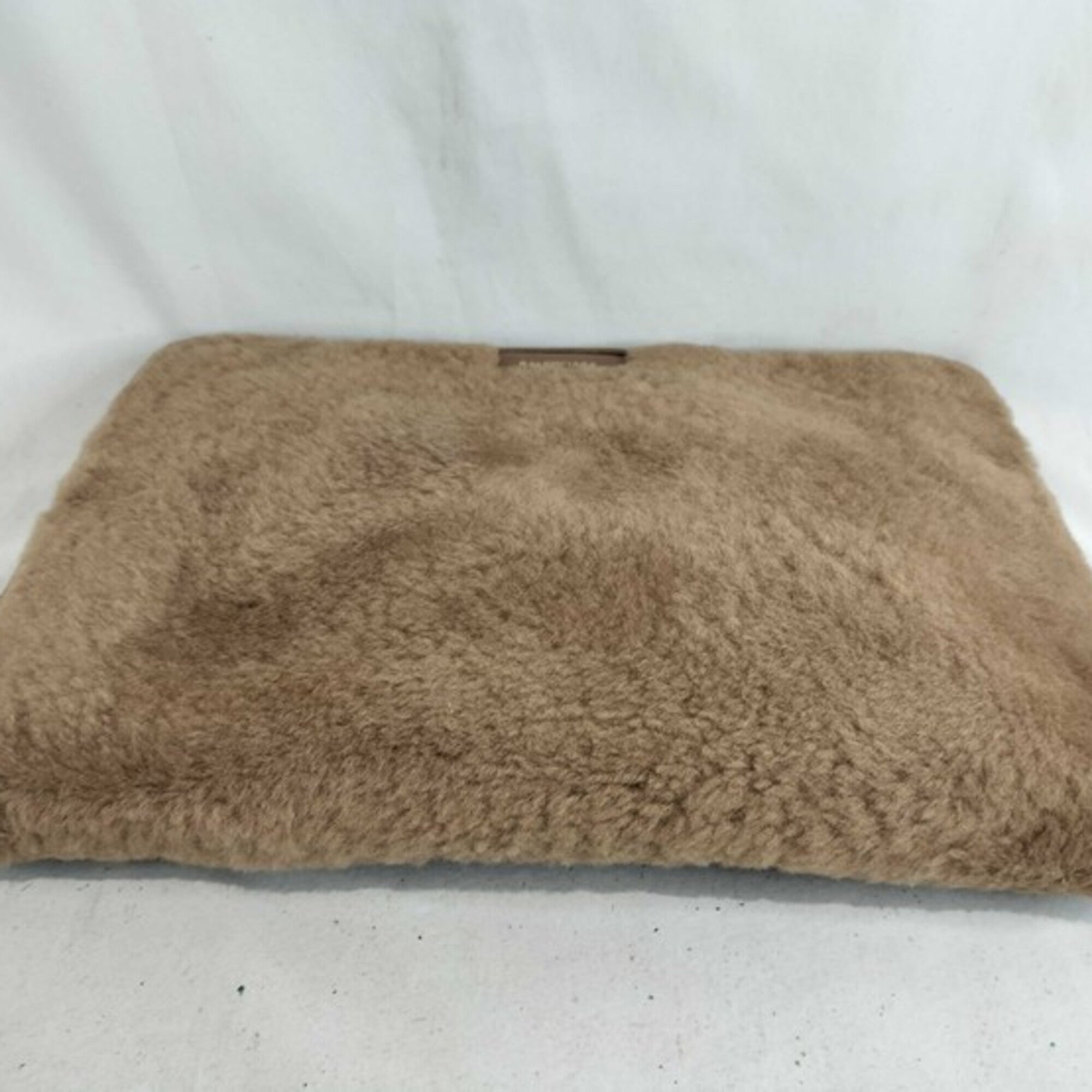 Balenciaga Brown Leather Fur Clutch Bag (Pre-Owned)