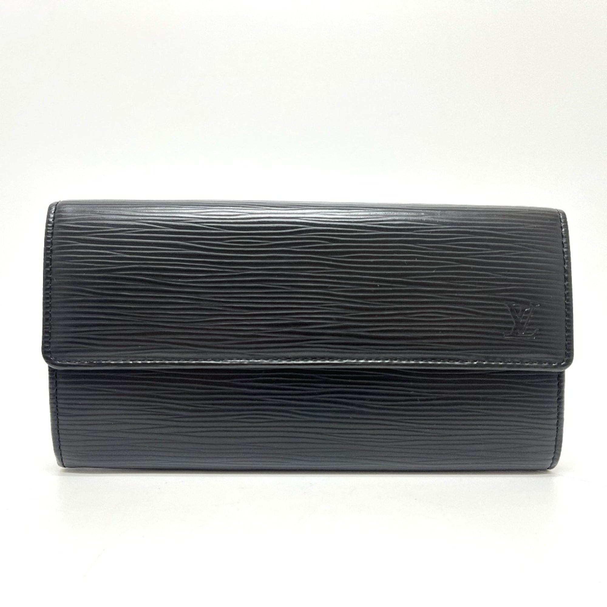 Louis Vuitton Black Epi Leather Long Wallet (Bi-Fold) (Pre-Owned)