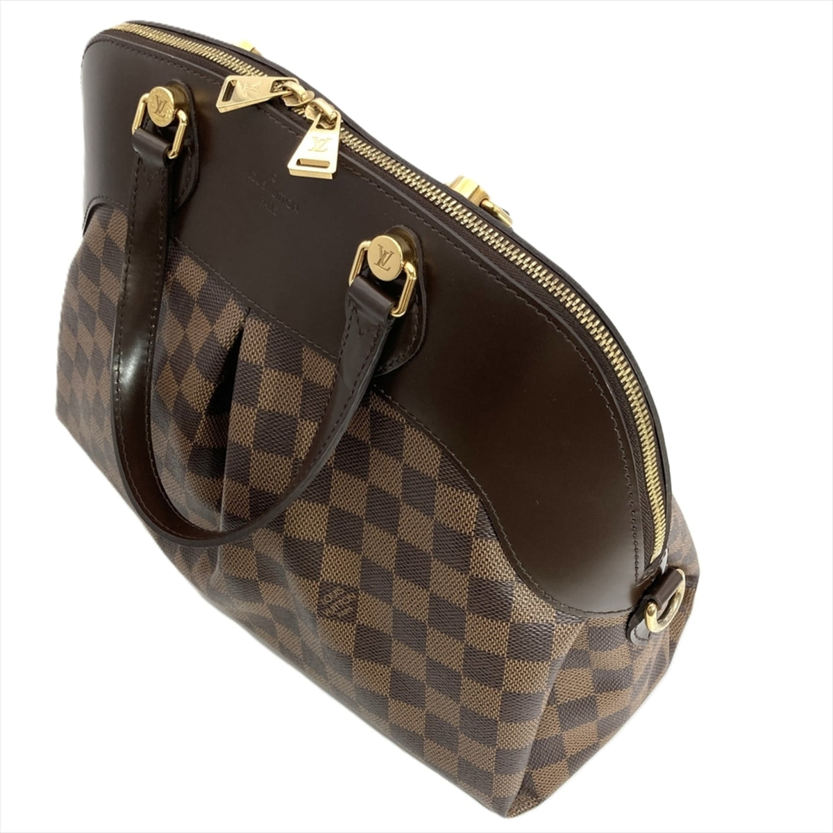 Louis Vuitton Damier Brown Damier Canvas Ebene Handbag (Pre-Owned)