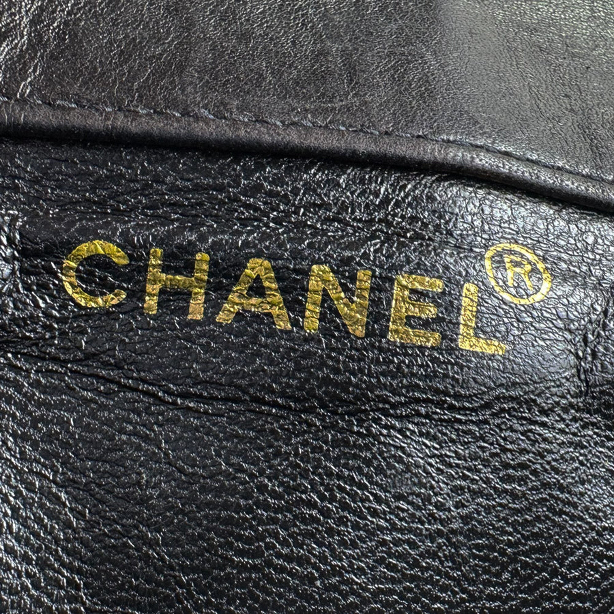 Chanel Black Leather Backpack (Pre-Owned)