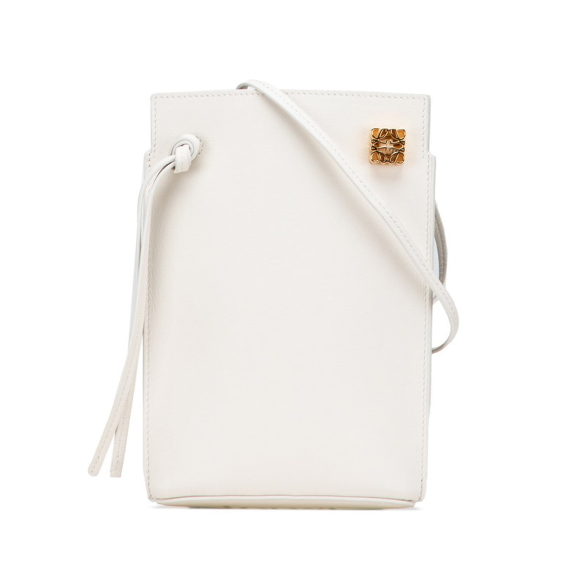 Loewe Off-White Leather Shoulder Bag (Pre-Owned)