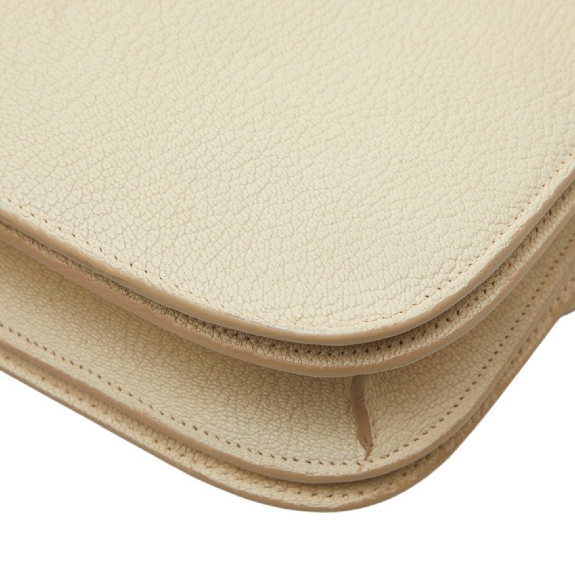 Celine Ivory Leather Shoulder Bag (Pre-Owned)