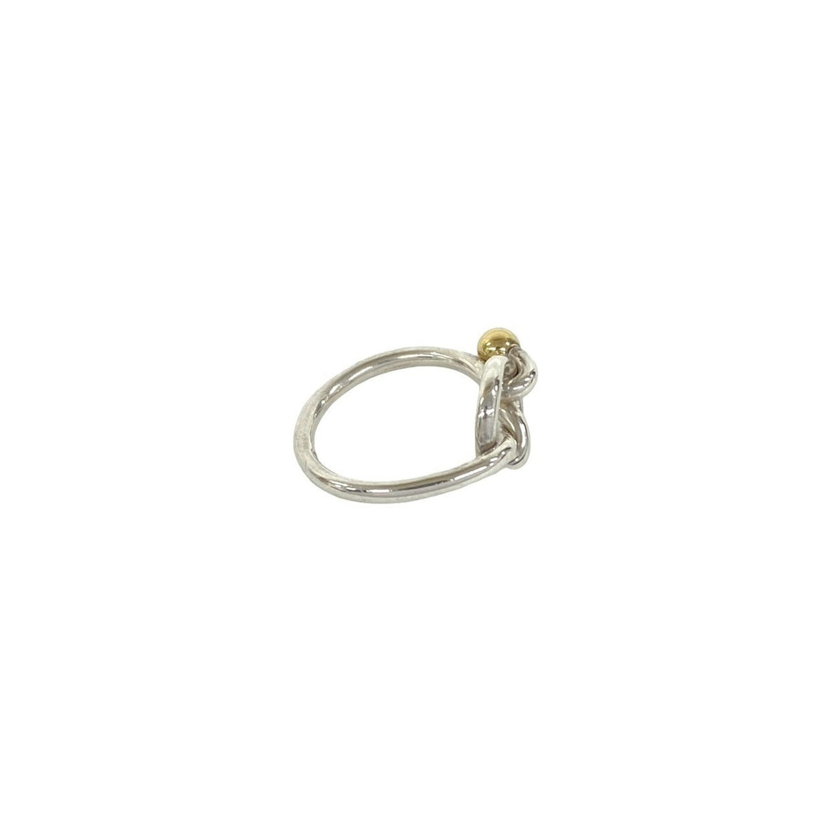 Tiffany Gold Silver Yellow Gold (18K) Silver 925 Band Ring (Pre-Owned)