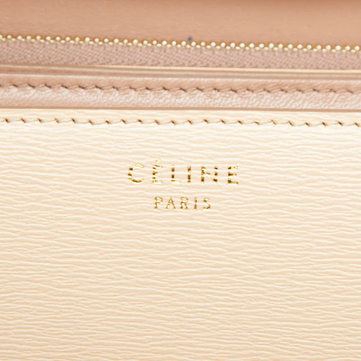 Celine Beige Leather Shoulder Bag (Pre-Owned)