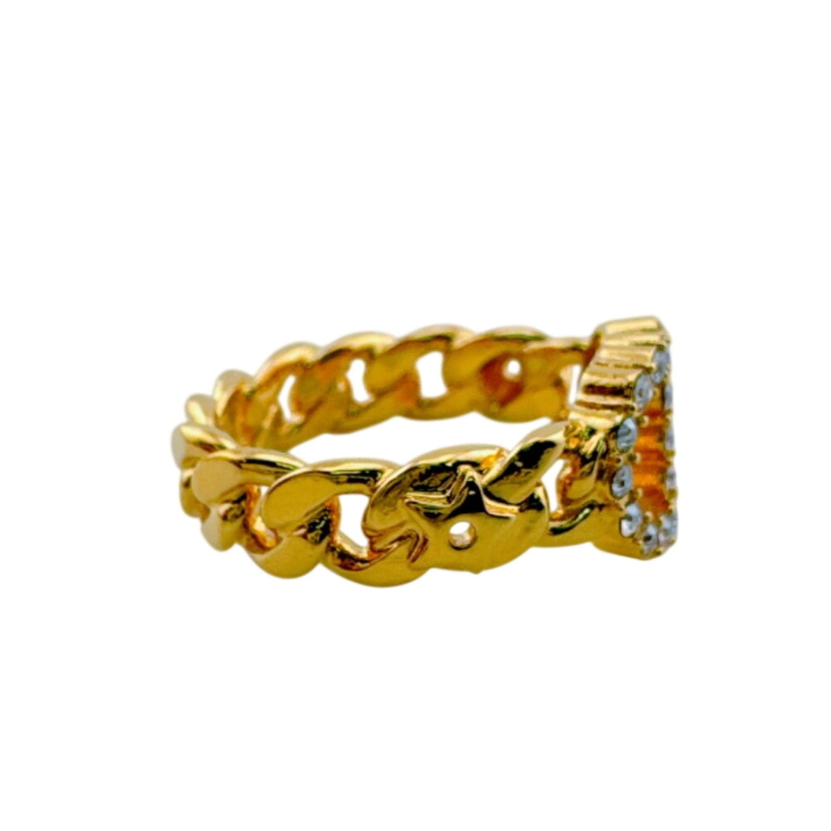 Christian Dior Gold Rhinestone (Pre-Owned)