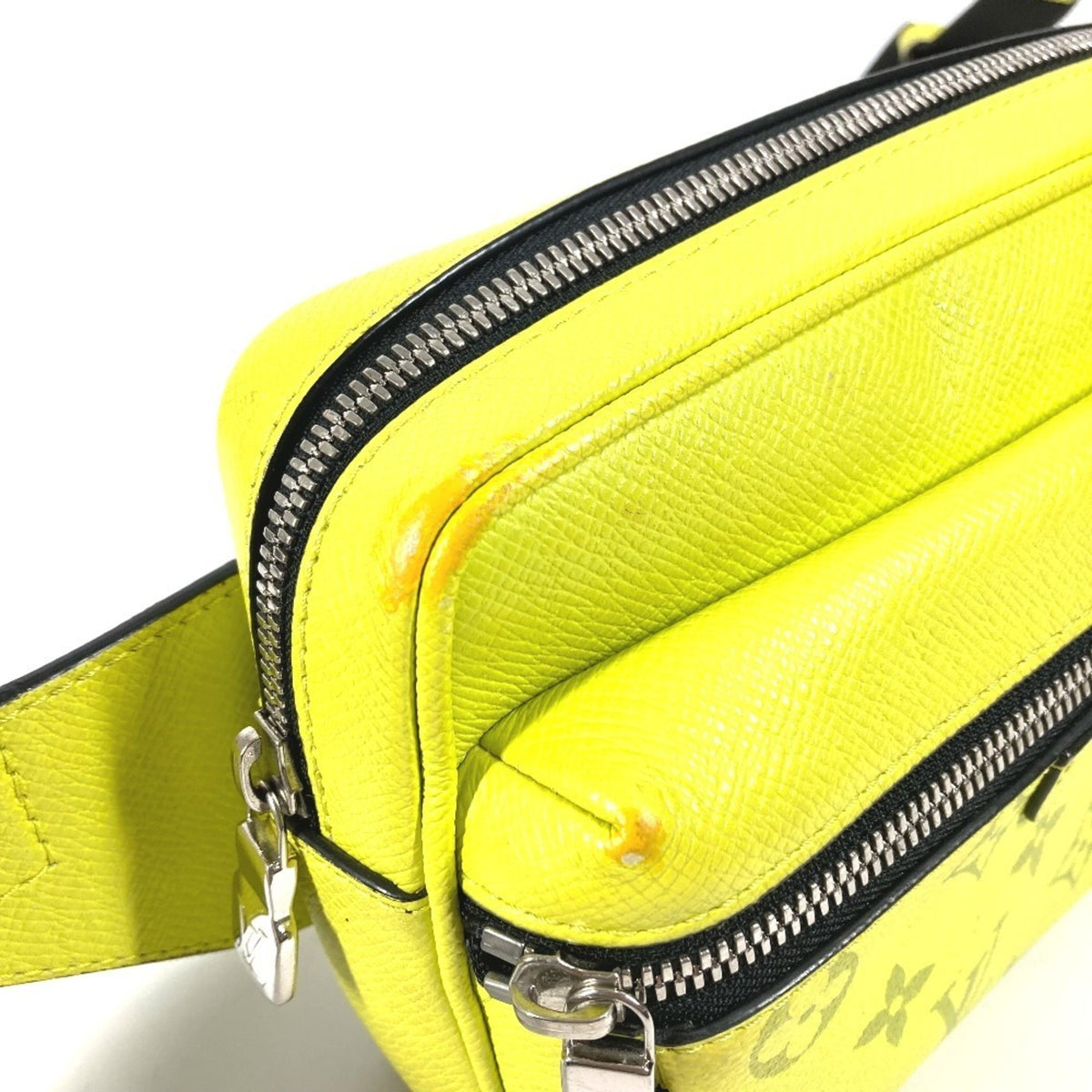 Louis Vuitton Yellow Taigarama Monogram Canvas Shoulder Bag Sling Bag (Pre-Owned)