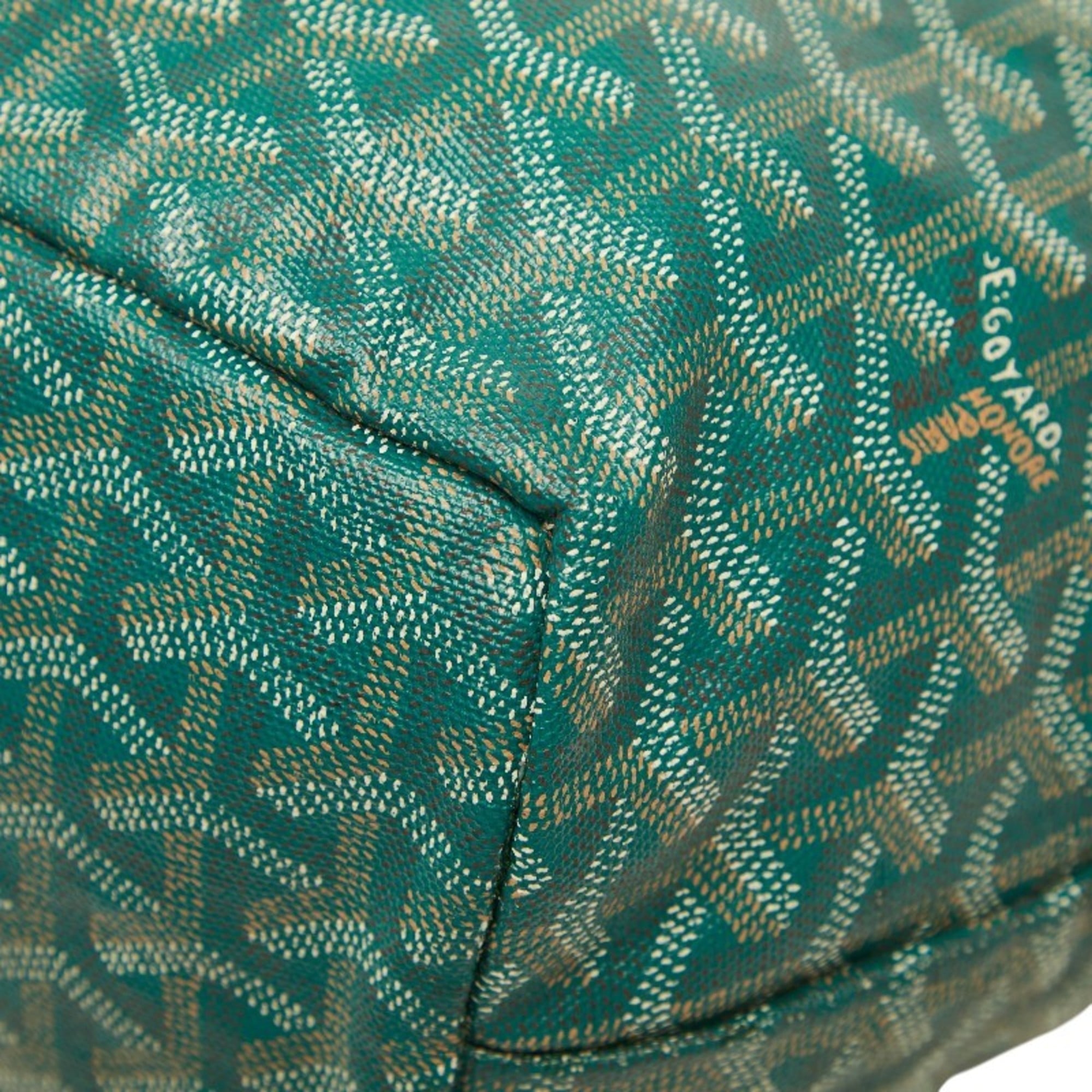 Goyard Green Pvc Leather Handbag Pouch Tote Bag (Pre-Owned)