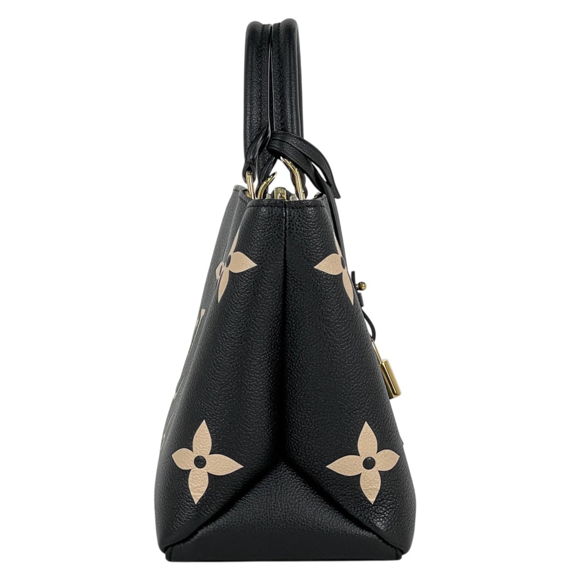 Louis Vuitton Monogram Empreinte Beige Black Noir Monogram Empreinte Handbag (Pre-Owned)