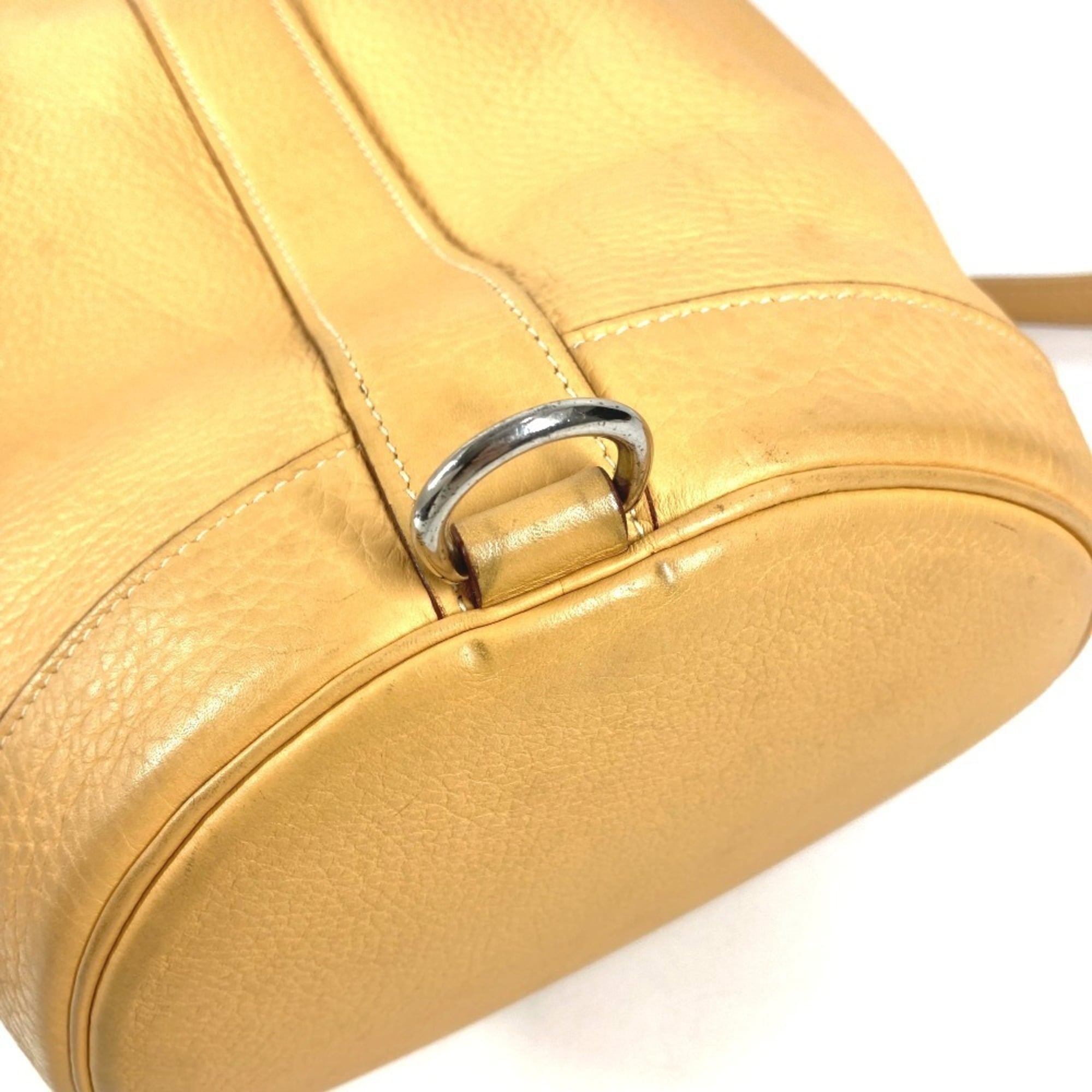Hermes Beige Yellow Taurillon Clemence Leather Shoulder Bag (Pre-Owned)