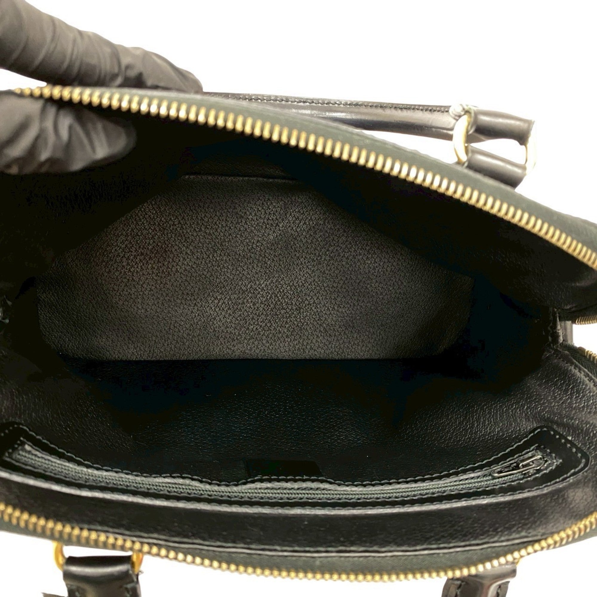 Celine Black Leather Pvc Boston Bag Handbag (Pre-Owned)