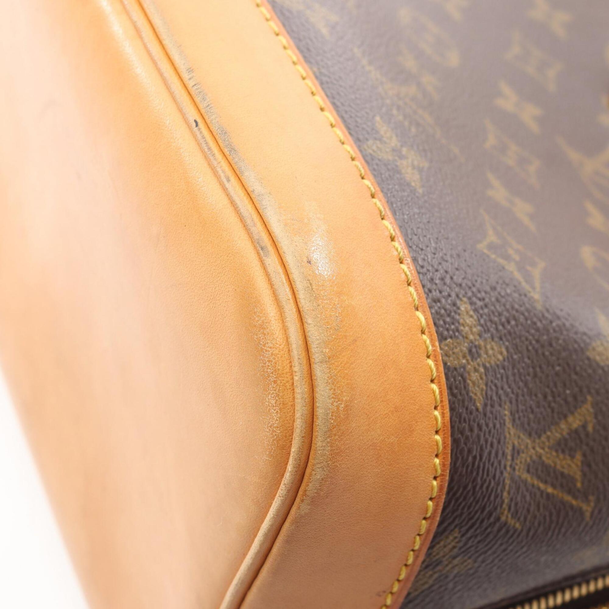 Louis Vuitton Brown Pvc Coated Canvas Leather Handbag (Pre-Owned)