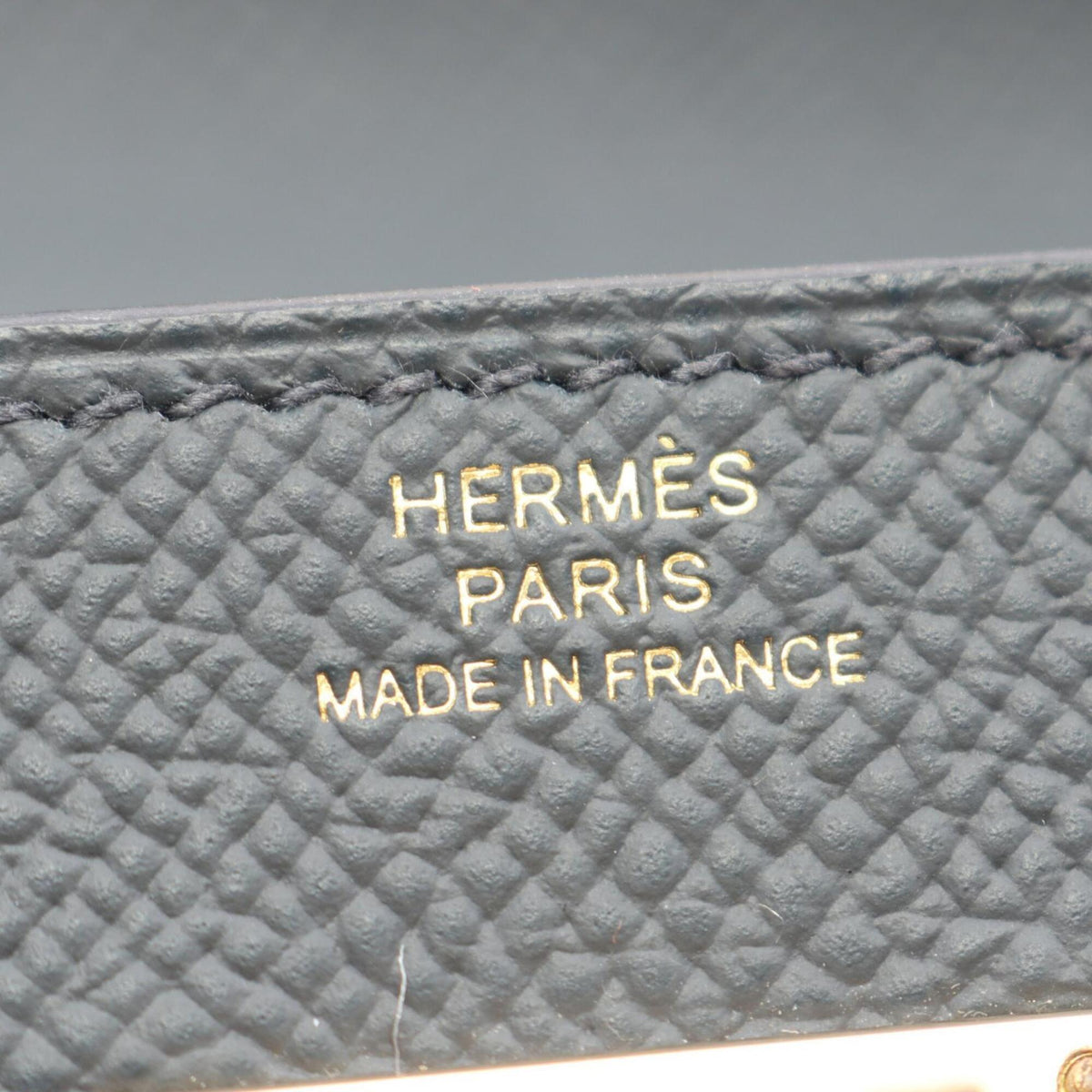 Hermes Gray Epsom Leather Handbag Shoulder Bag (Pre-Owned)