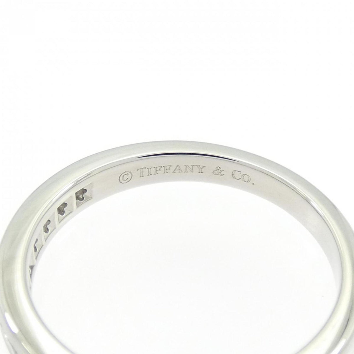 Tiffany Platinum Platinum 950 Band Ring (Pre-Owned)