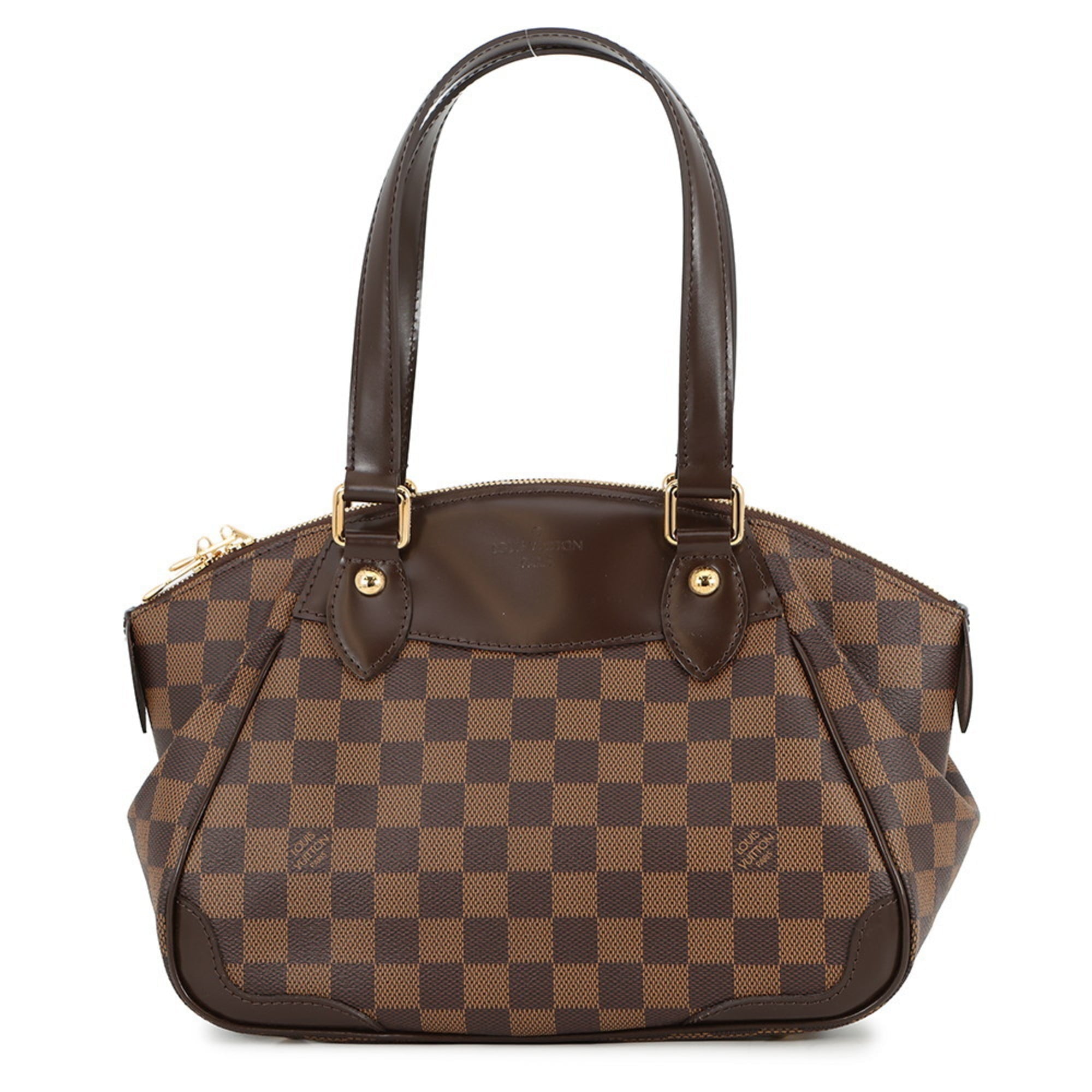 Louis Vuitton Damier Canvas Ebene Monogram Red Color Monogram Handbag (Pre-Owned)