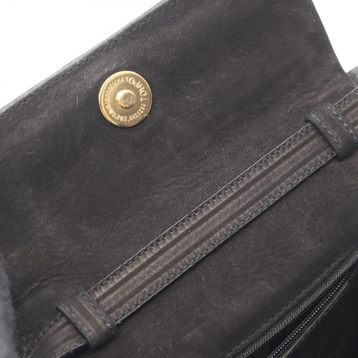 Salvatore Ferragamo Black Suede Handbag (Pre-Owned)