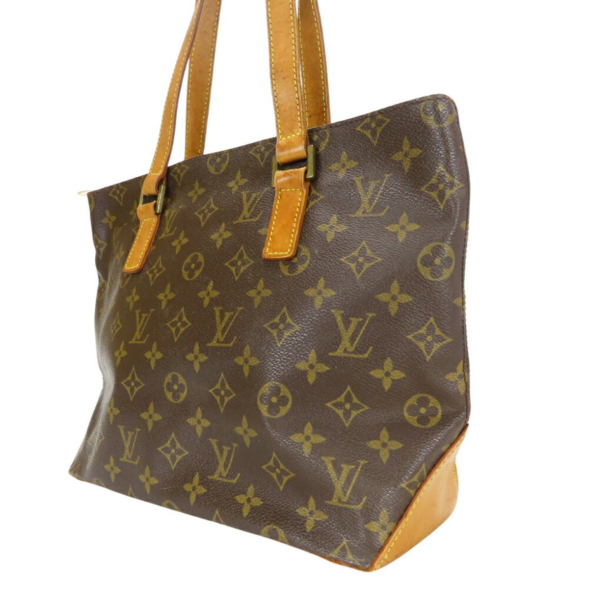 Louis Vuitton Brown Monogram Leather Tote Bag (Pre-Owned)