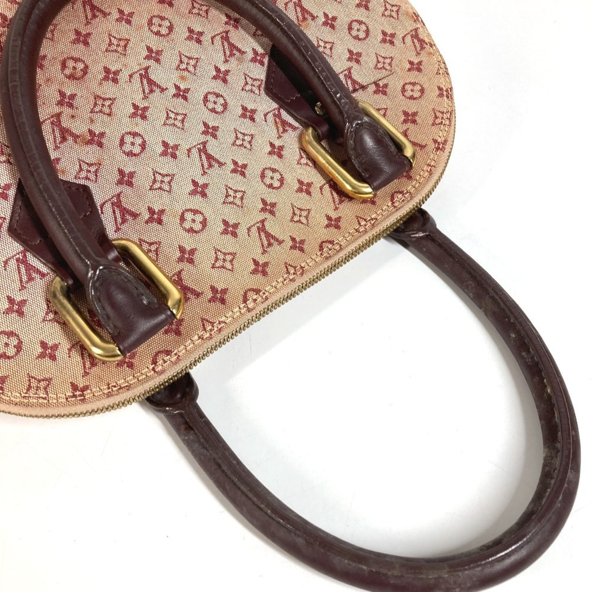 Louis Vuitton Cerise Red Color Monogram Mini Handbag Tote Bag (Pre-Owned)