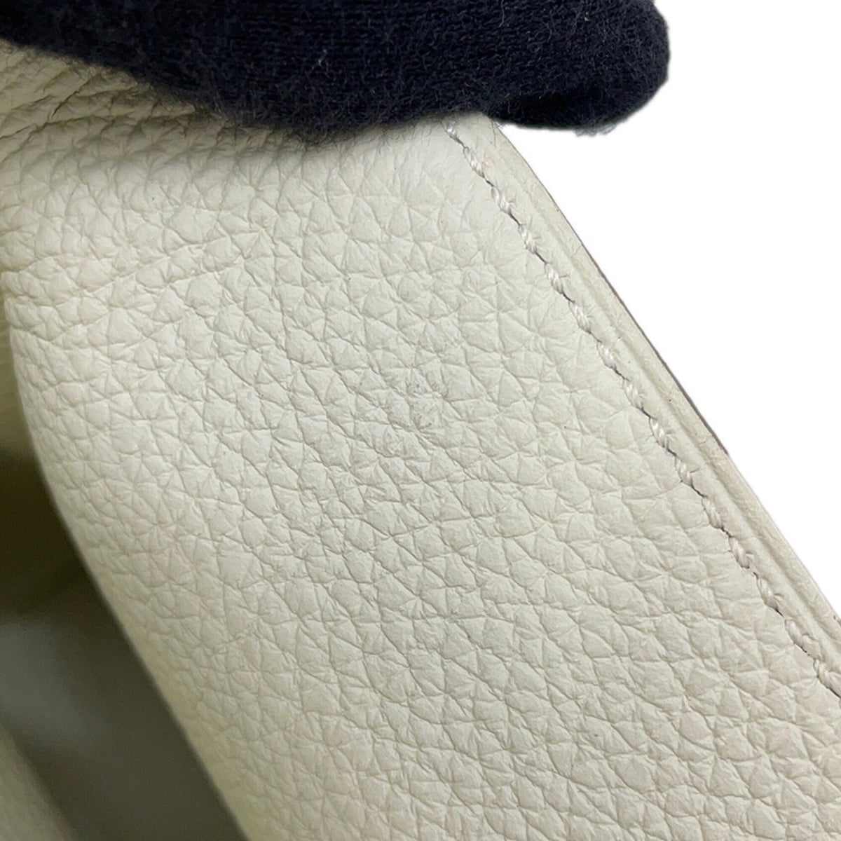 Hermes Ivory Togo Leather Handbag Shoulder Bag (Pre-Owned)