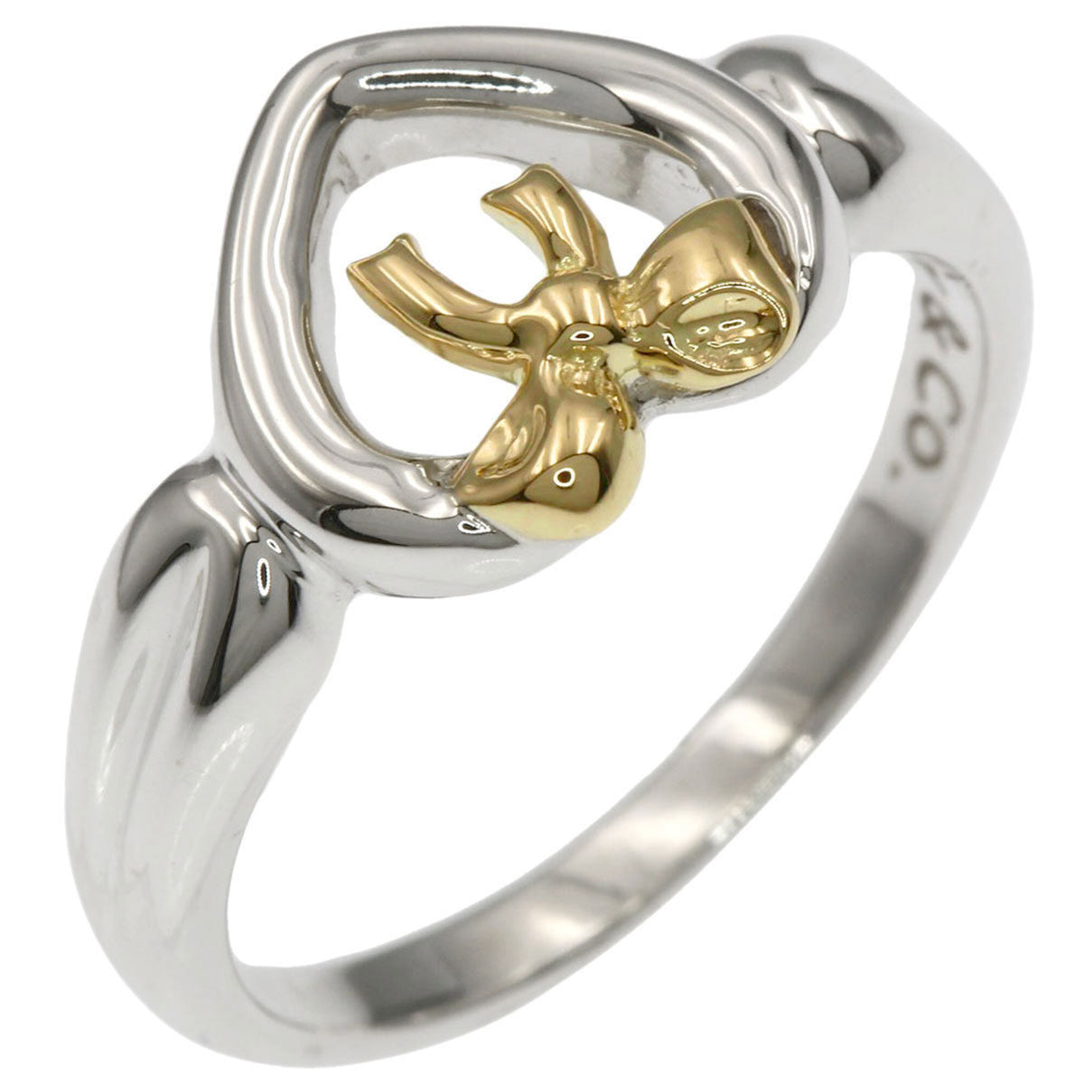 Tiffany Yellow Gold (18K) Silver Band Ring (Pre-Owned)