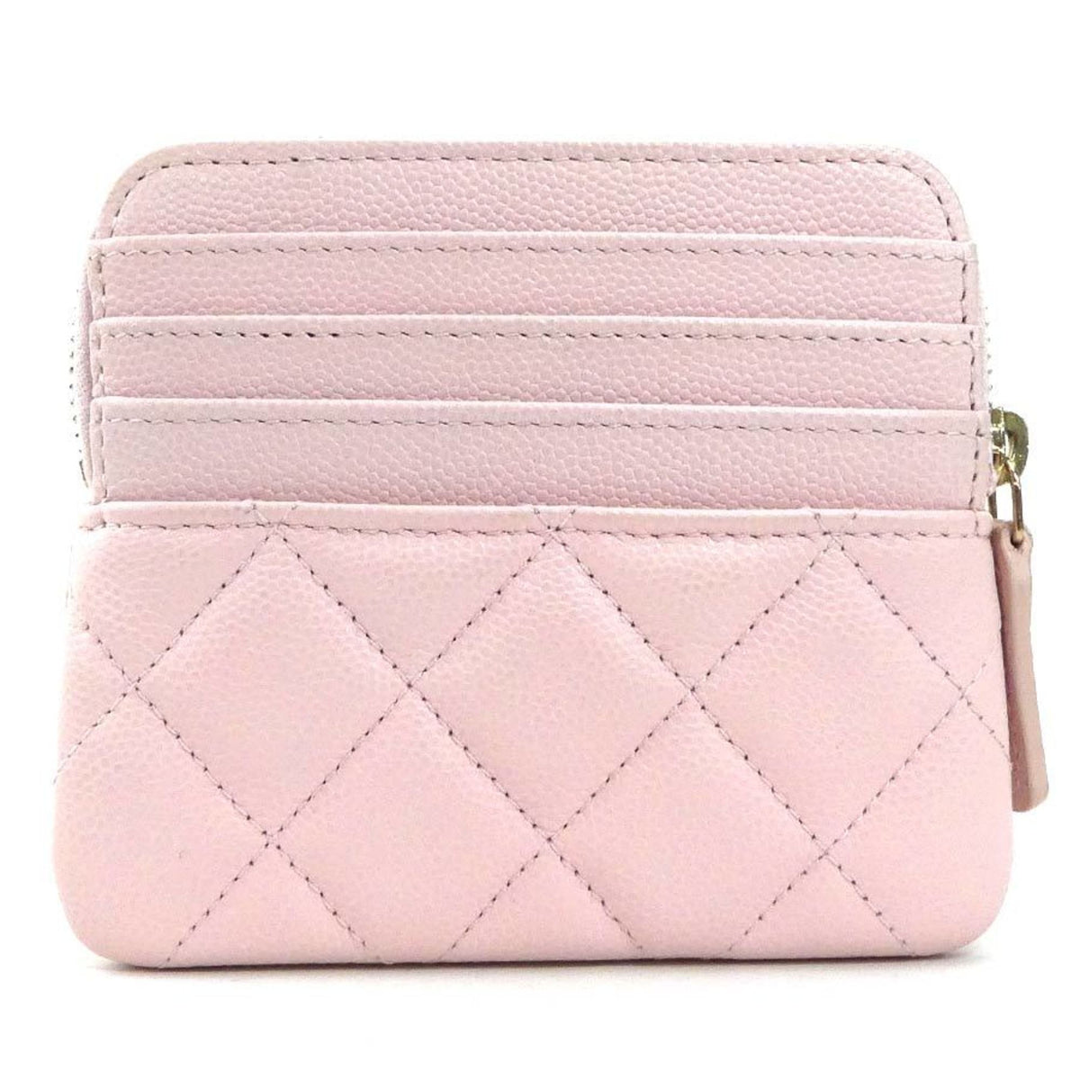 Chanel Light Pink Grained Calfskin Coin Purse/Coin Case (Pre-Owned)