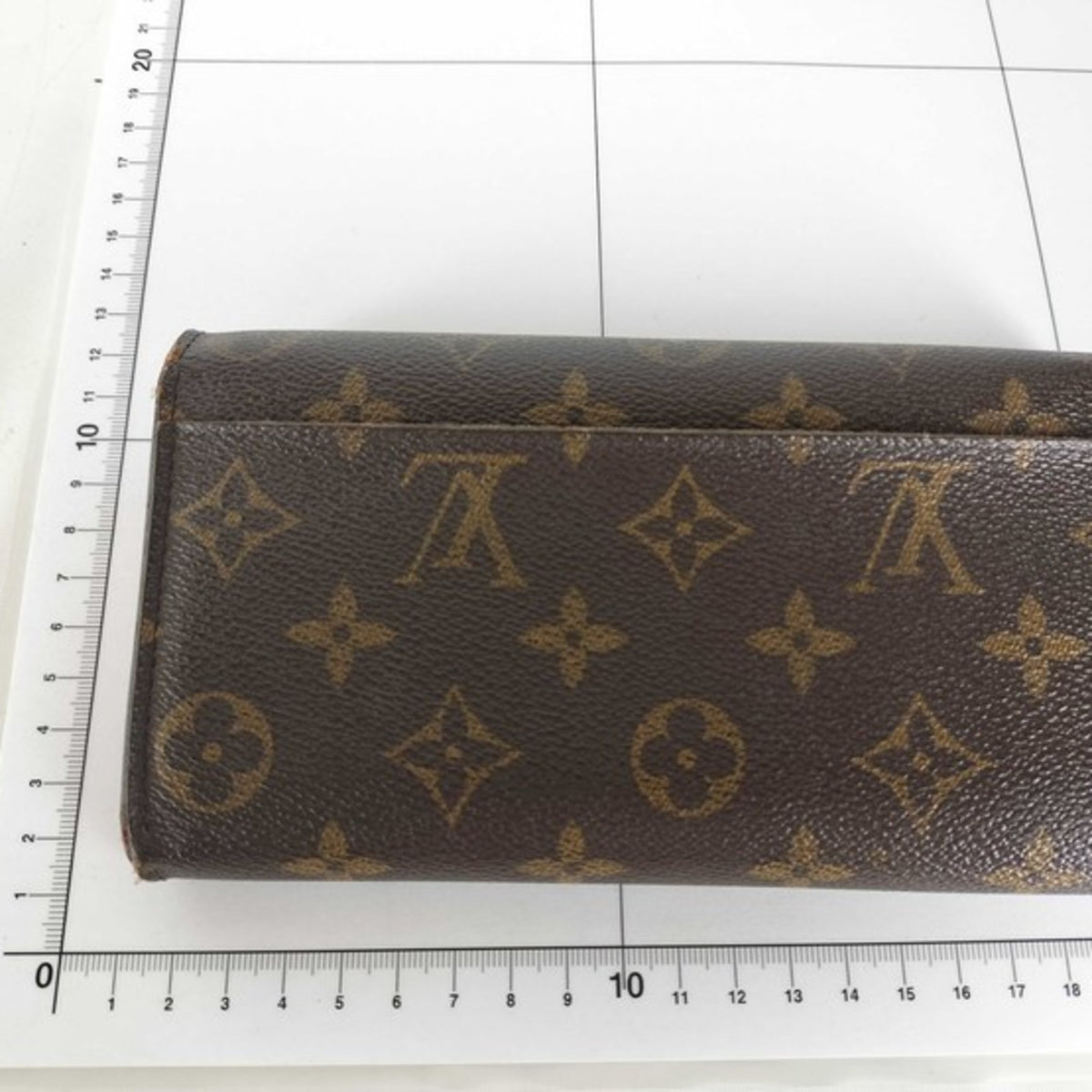 Louis Vuitton Monogram Brown Coquelicots Monogram Long Wallet (Bi-Fold) (Pre-Owned)